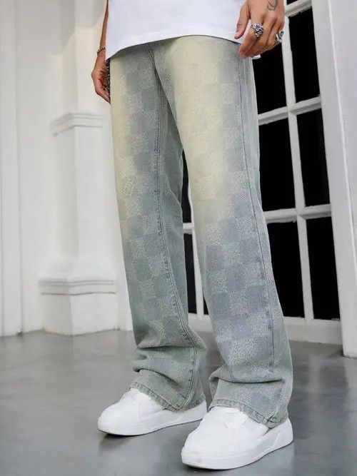 Other washed VINTAGE 90s flare jeans pants Size US 36 / EU 52 - 4 Thumbnail