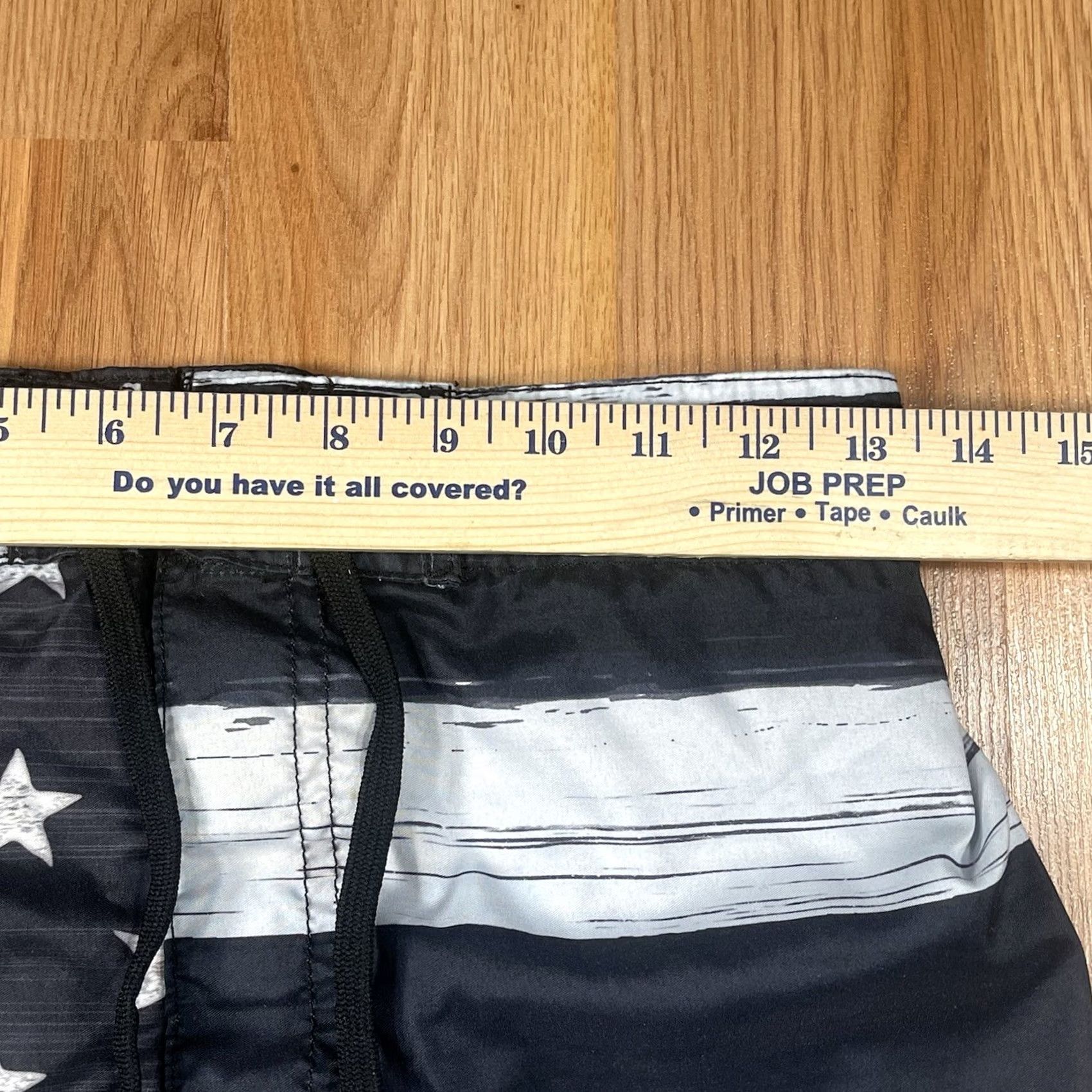 Vintage US Apparel Swim Trunks Mens S Small American Flag Polyester Drawstring Shorts Size US 29 - 3 Thumbnail