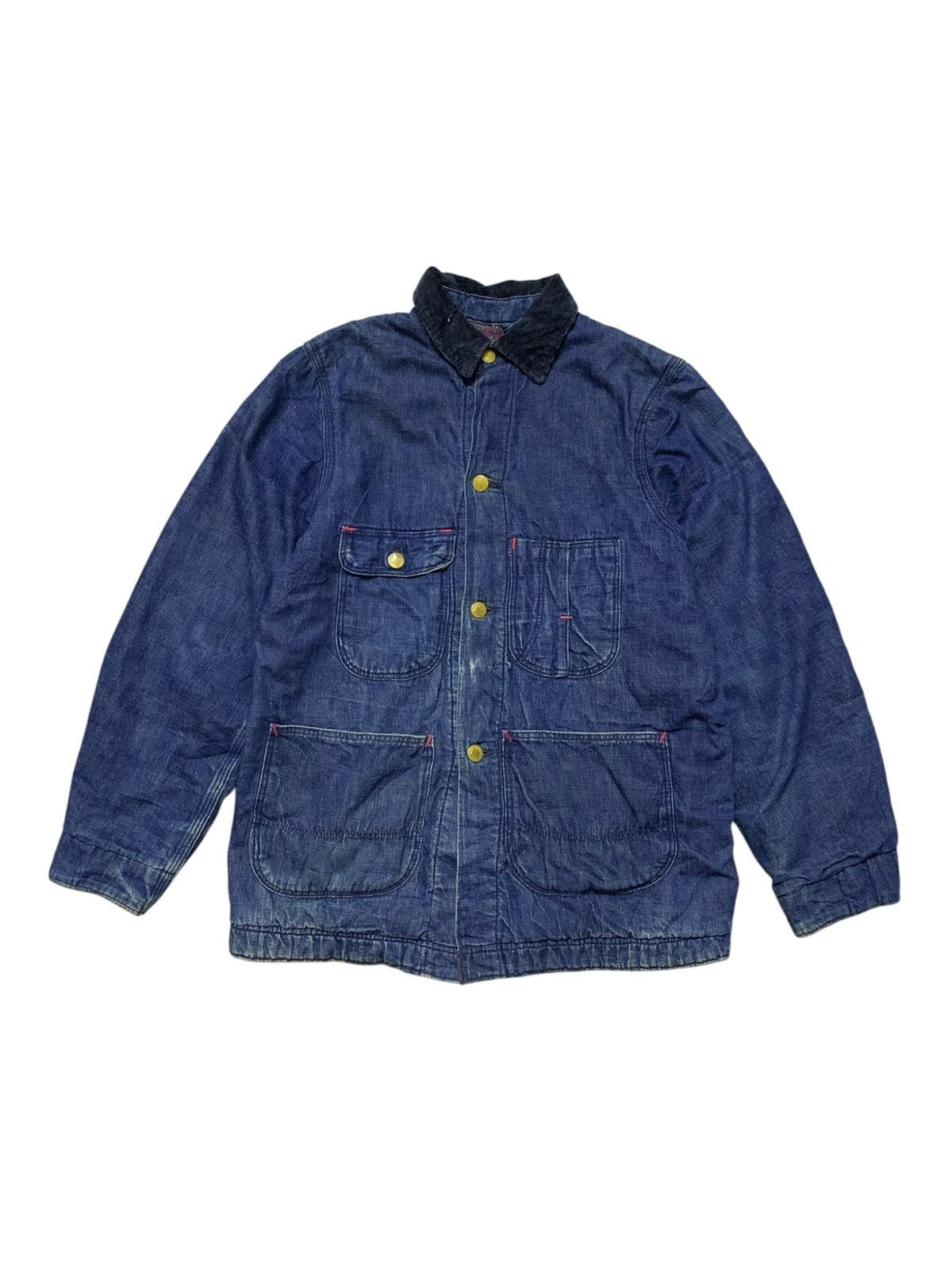 Sears Vintage 50’s HERCULES SEARS Chore Blanket Lined Denim Jacket Size US S / EU 44-46 / 1 - 1 Thumbnail