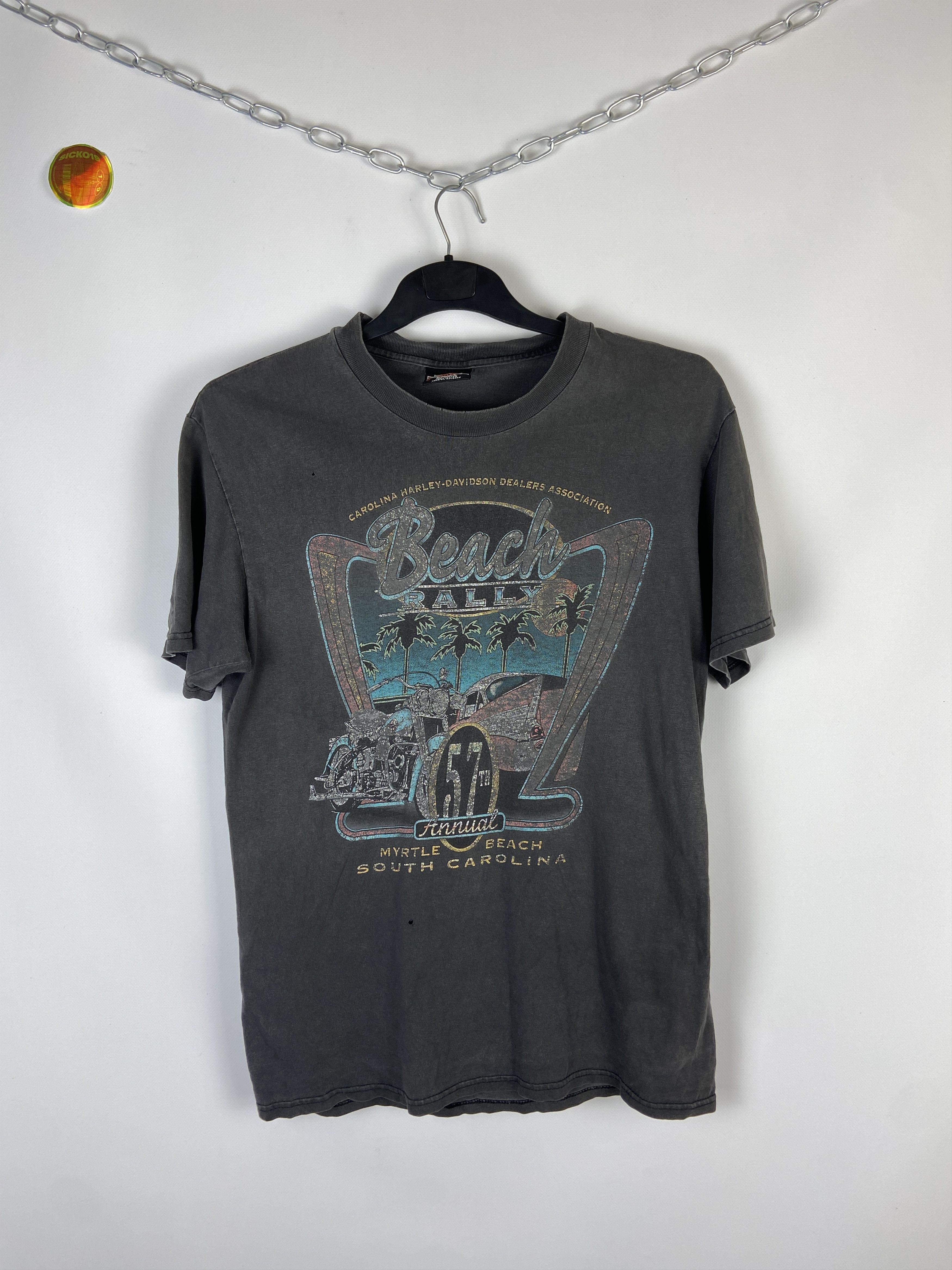Harley Davidson × Vintage Vintage Harley Davidson Carolina 1997 tee Size US M / EU 48-50 / 2 - 1 Thumbnail