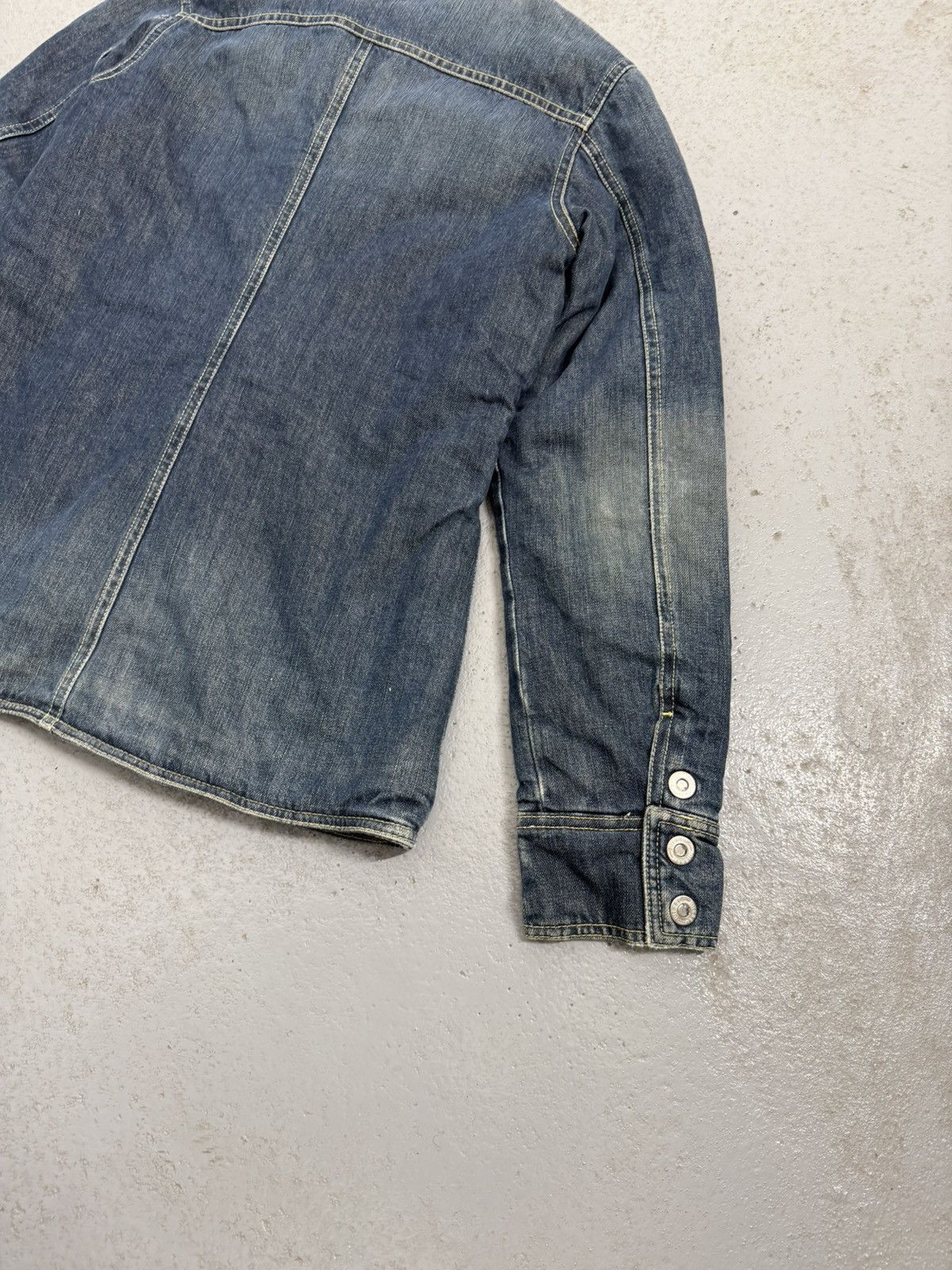 Diesel Vintage Diesel Fur Deconstructed Belted Denim Jacket Size L / US 10 / IT 46 - 15 Thumbnail