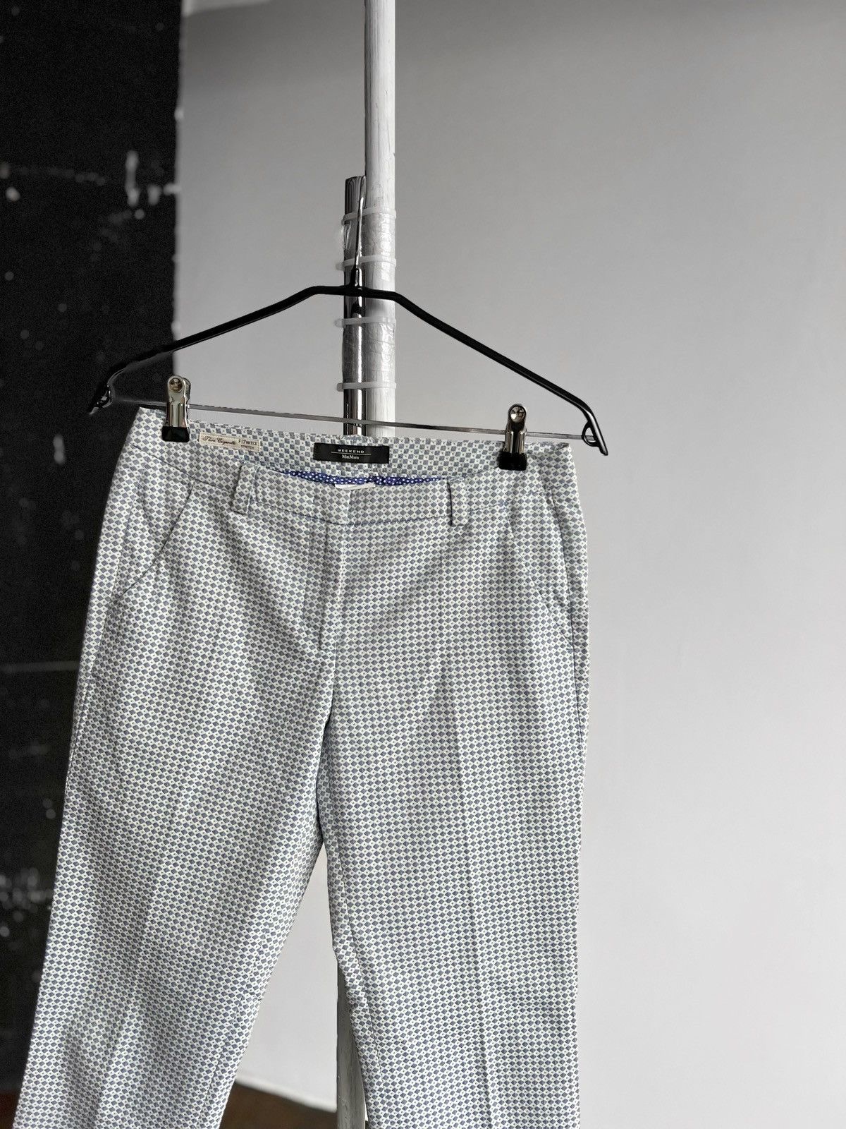 Max Mara × Weekend Max Mara Weekend Max Mara Womens Cotton Slim Cigarette Trousers Pants Size 27" / US 4 / IT 40 - 2 Thumbnail