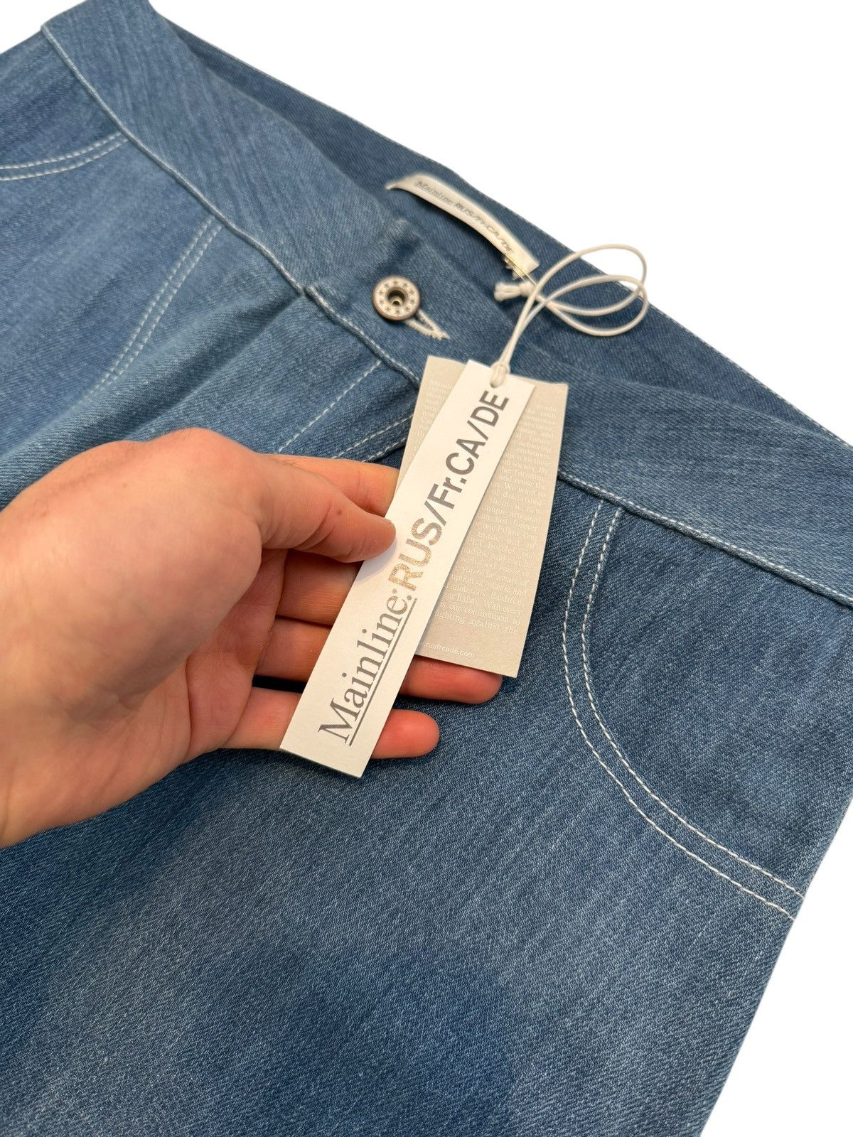 Mainline:RUS/Fr.CA/DE Ella Panel Denim Pants Size 26" / US 2 / IT 38 - 6 Thumbnail