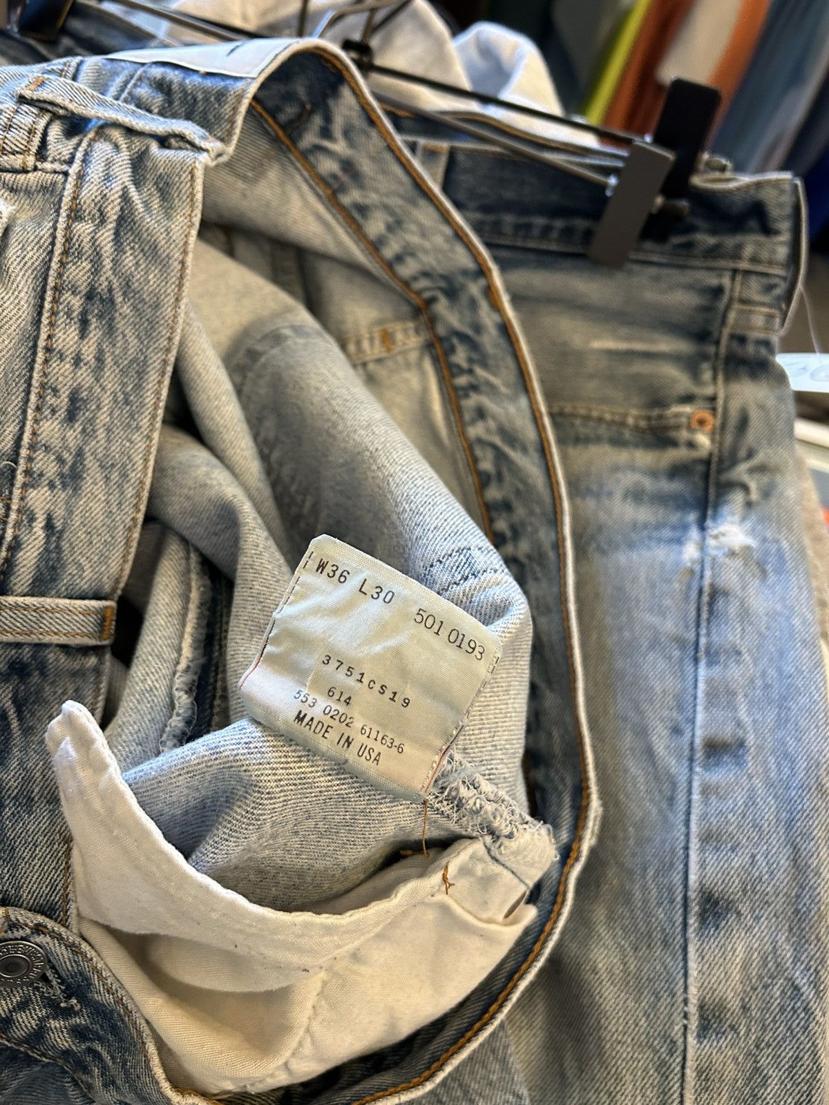 Levi's Distressed $pent signature jeans Size US 36 / EU 52 - 4 Thumbnail
