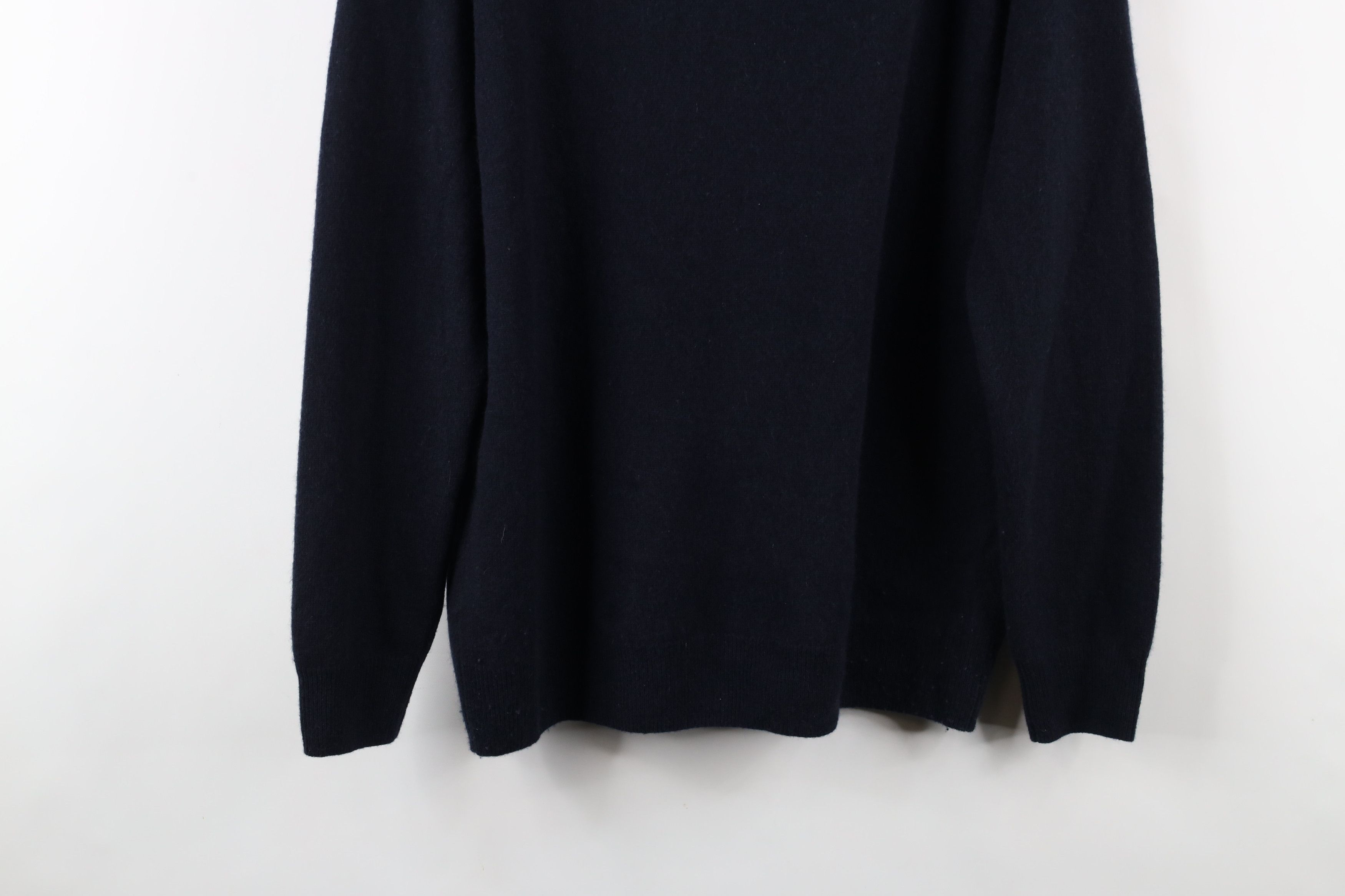 J.Crew × Vintage J Crew Soft Cashmere Knit Oversized V-Neck Sweater Blue Size M / US 6-8 / IT 42-44 - 8 Thumbnail