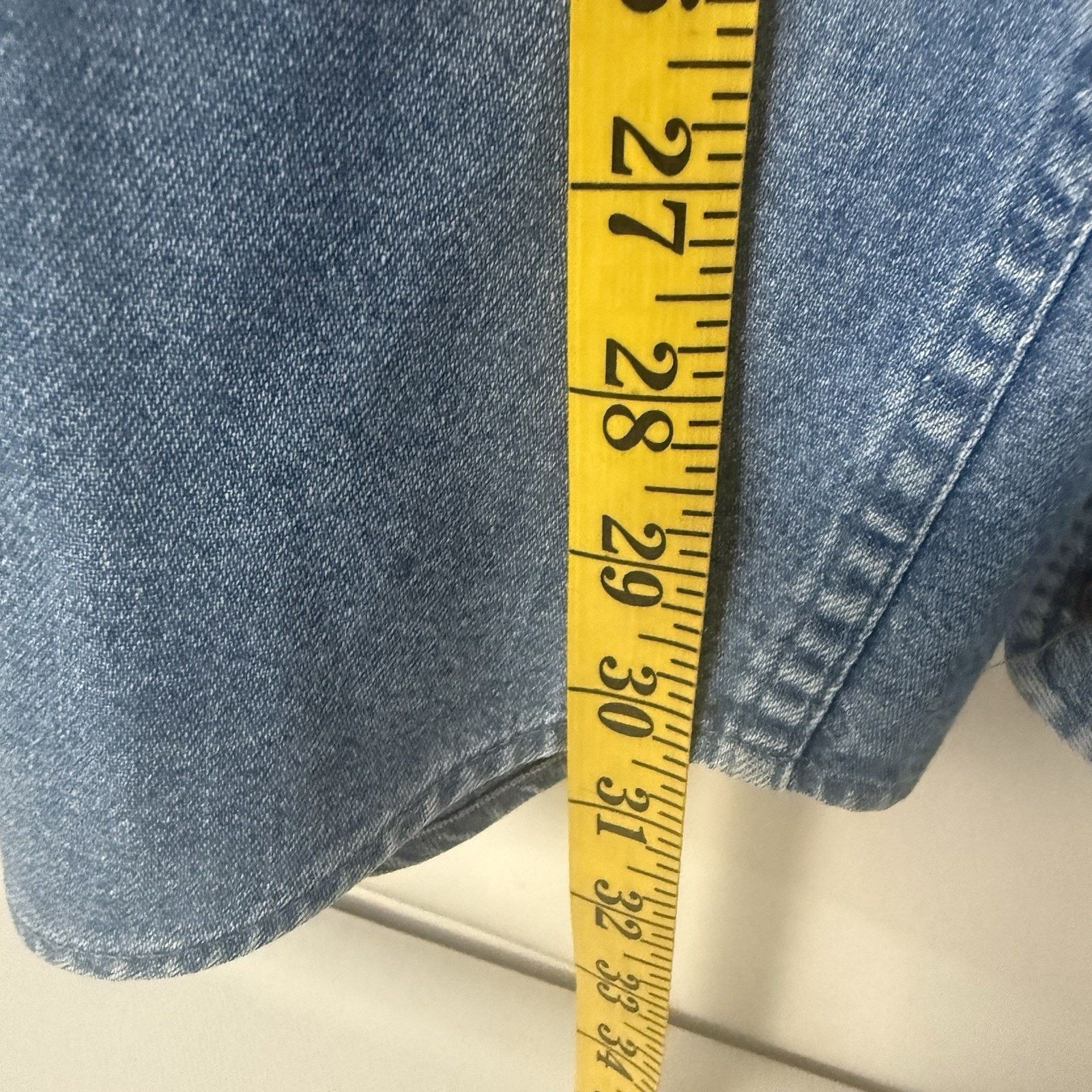 Other Consensus Denim Shirt Blue Embroidered Work Western Starched Size US L / EU 52-54 / 3 - 7 Thumbnail