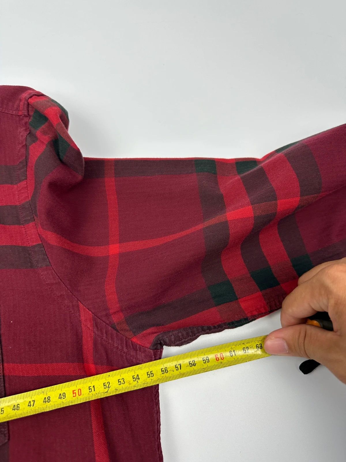 Burberry Burberry 00’s Red & Black Checkered Tartan Longsleeves Shirt Size US L / EU 52-54 / 3 - 12 Thumbnail