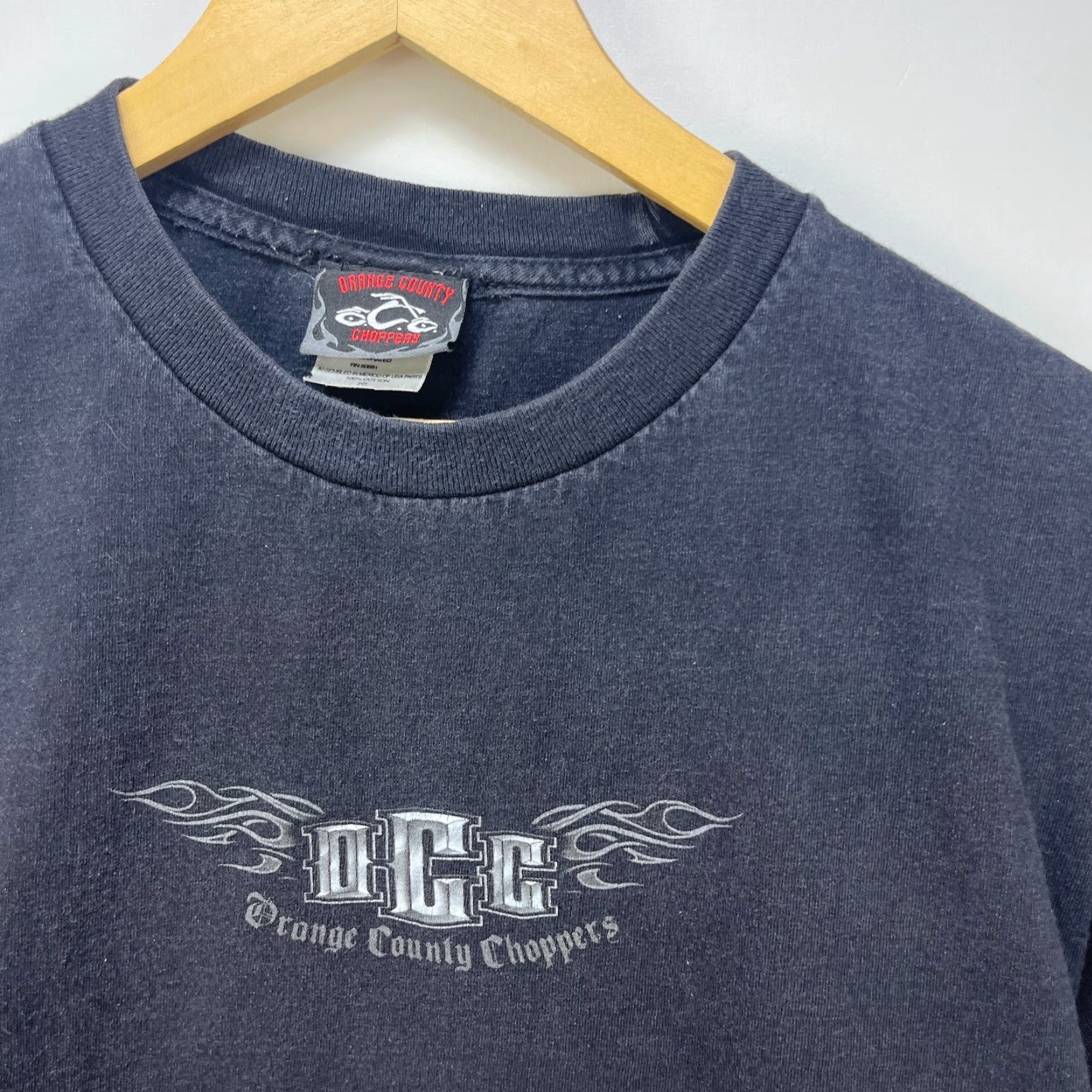 Vintage VINTAGE Orange County Choppers T-Shirt XL Men Black 90s Flames Motorcycle Shirt Mens Size US XL / EU 56 / 4 - 7 Thumbnail