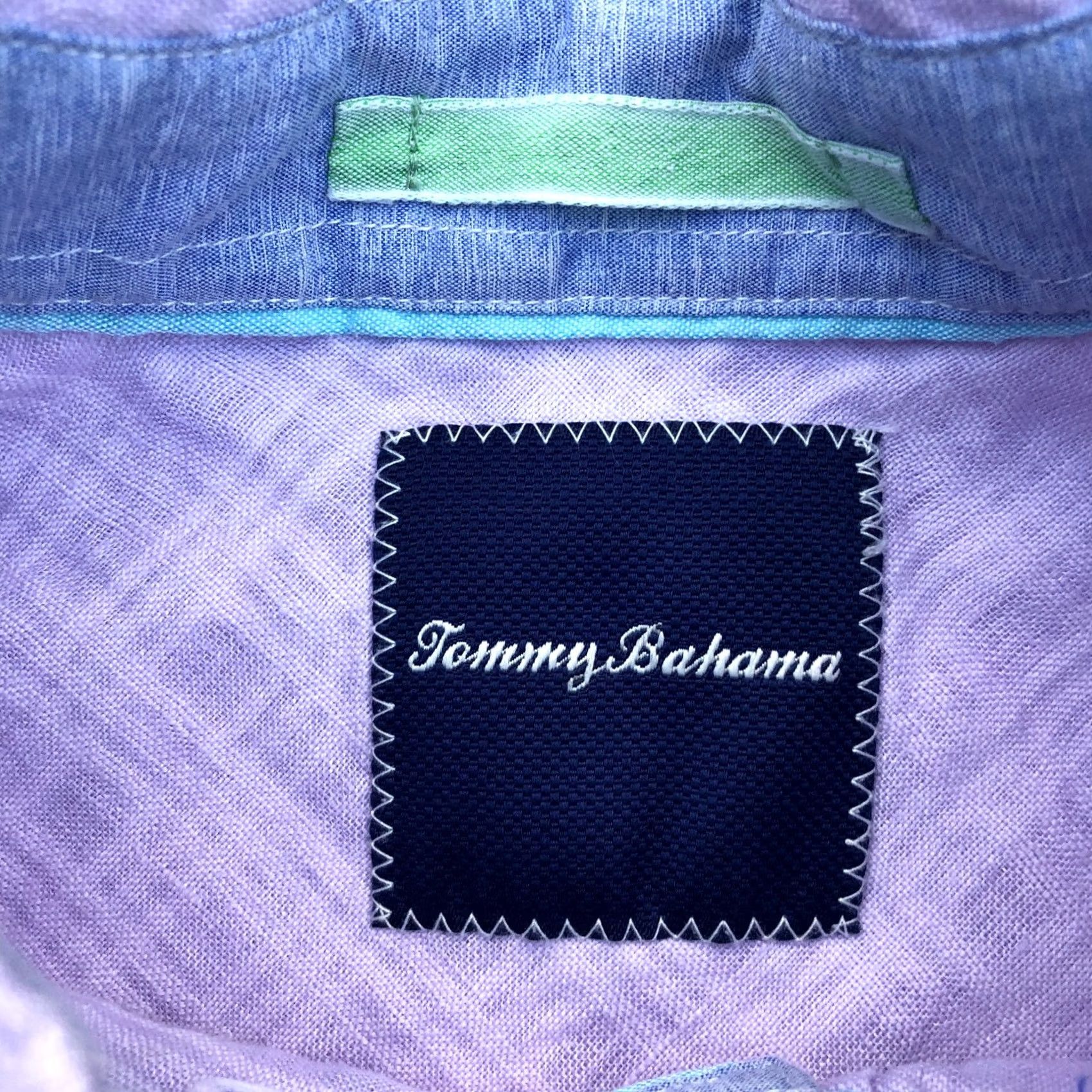 Tommy Bahama Tommy Bahama Button-Down Shirt Men's Medium Linen Blend Purple Plaid Shirt Mens Button-Up Long Sleeve Size US M / EU 48-50 / 2 - 4 Thumbnail