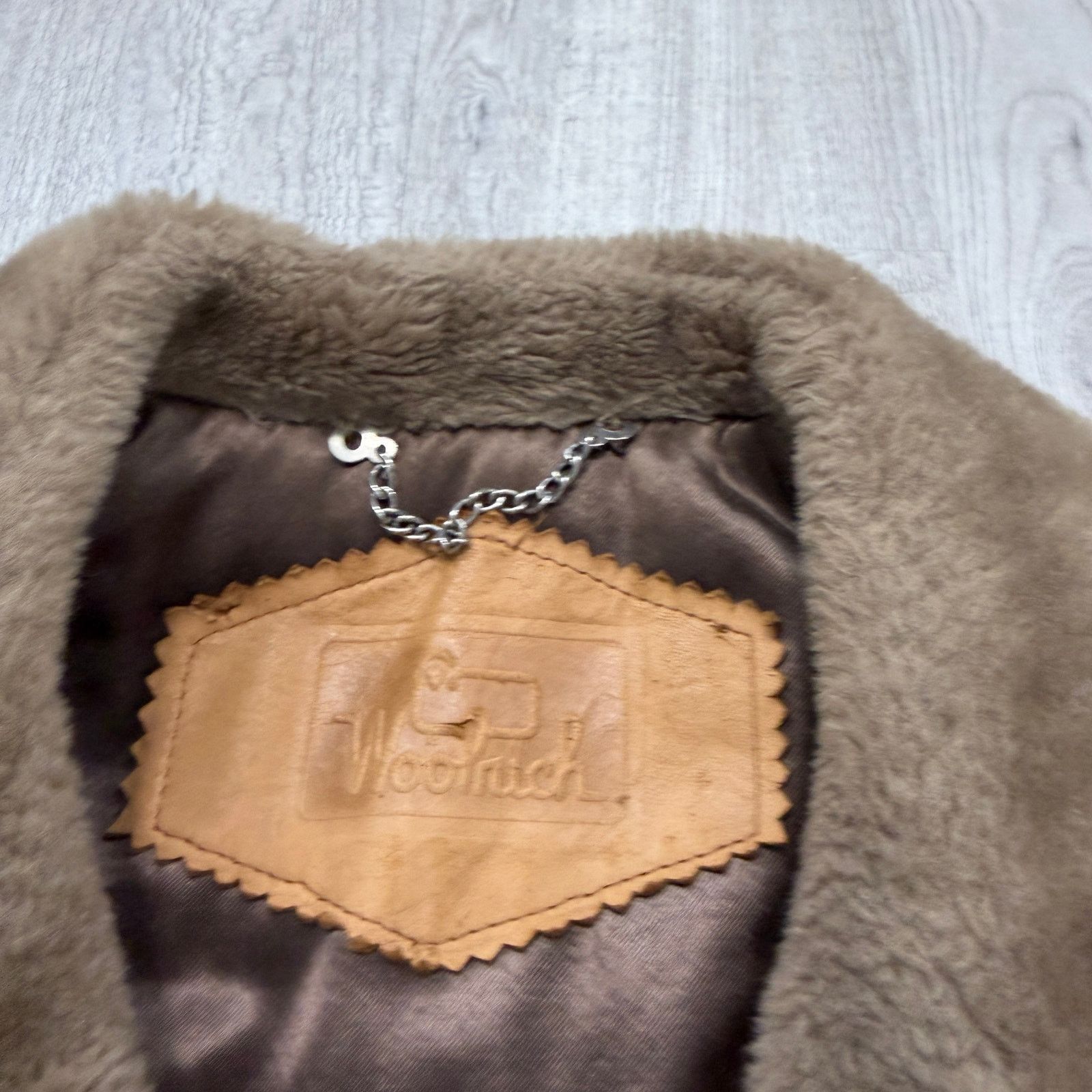 Vintage Vintage Woolrich Jacket Men's 40 Tan Faux Fur Lined Collar Size US L / EU 52-54 / 3 - 5 Thumbnail