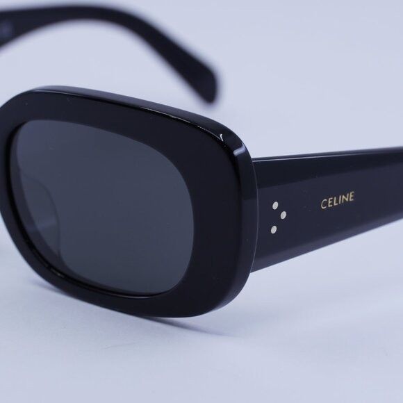 Celine Celine CL40287U 01A Sunglasses Black Rectangle Frame Size ONE SIZE - 3 Thumbnail