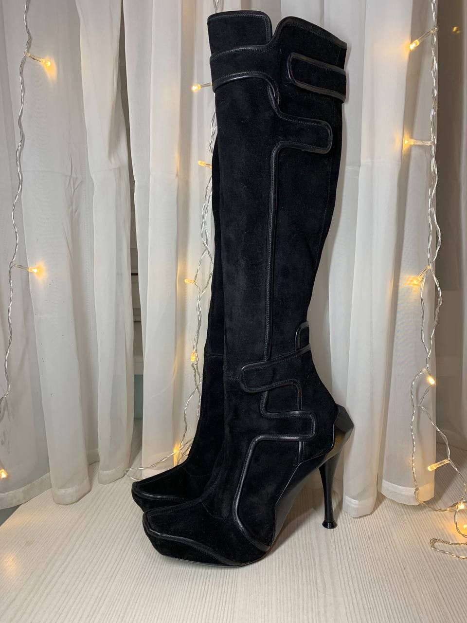 Celine CELINE FW 2008 KNEE HIGH MOTO HEELED BOOTS | Grailed