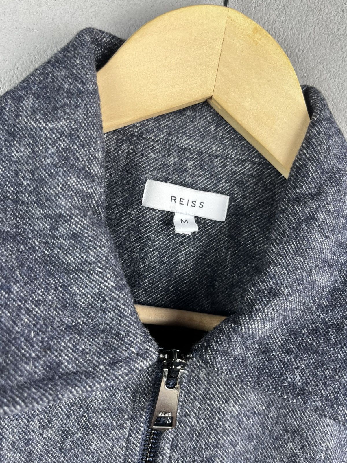 Reiss REISS Noah Drawn Finish Zip Through Overshirt Size US M / EU 48-50 / 2 - 2 Thumbnail