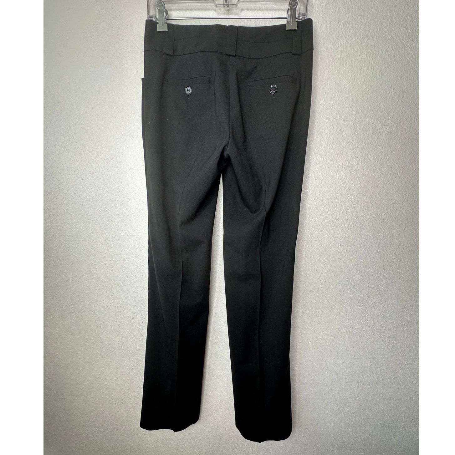 Burberry Burberry Wool Black Wide Leg Double Button Trouser Pockets 4 Size 27" / US 4 / IT 40 - 7 Thumbnail