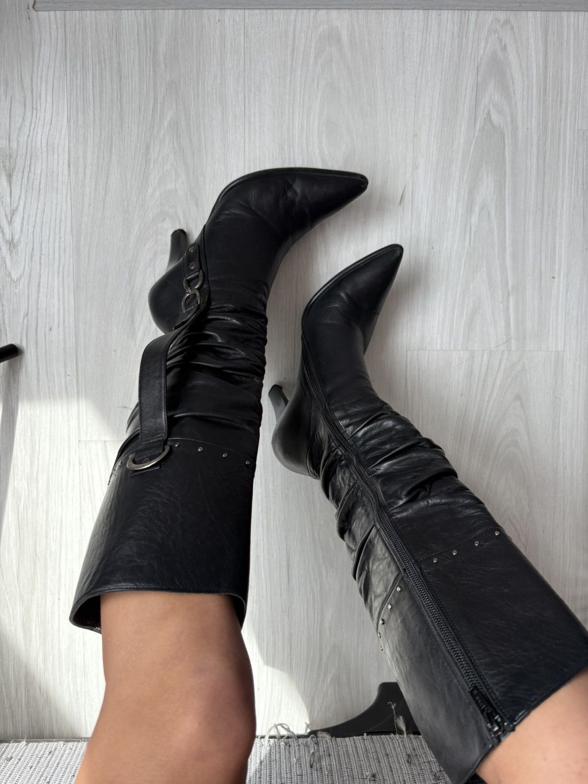 Vintage y2k leather boots Size US 7.5 / IT 37.5 - 3 Thumbnail