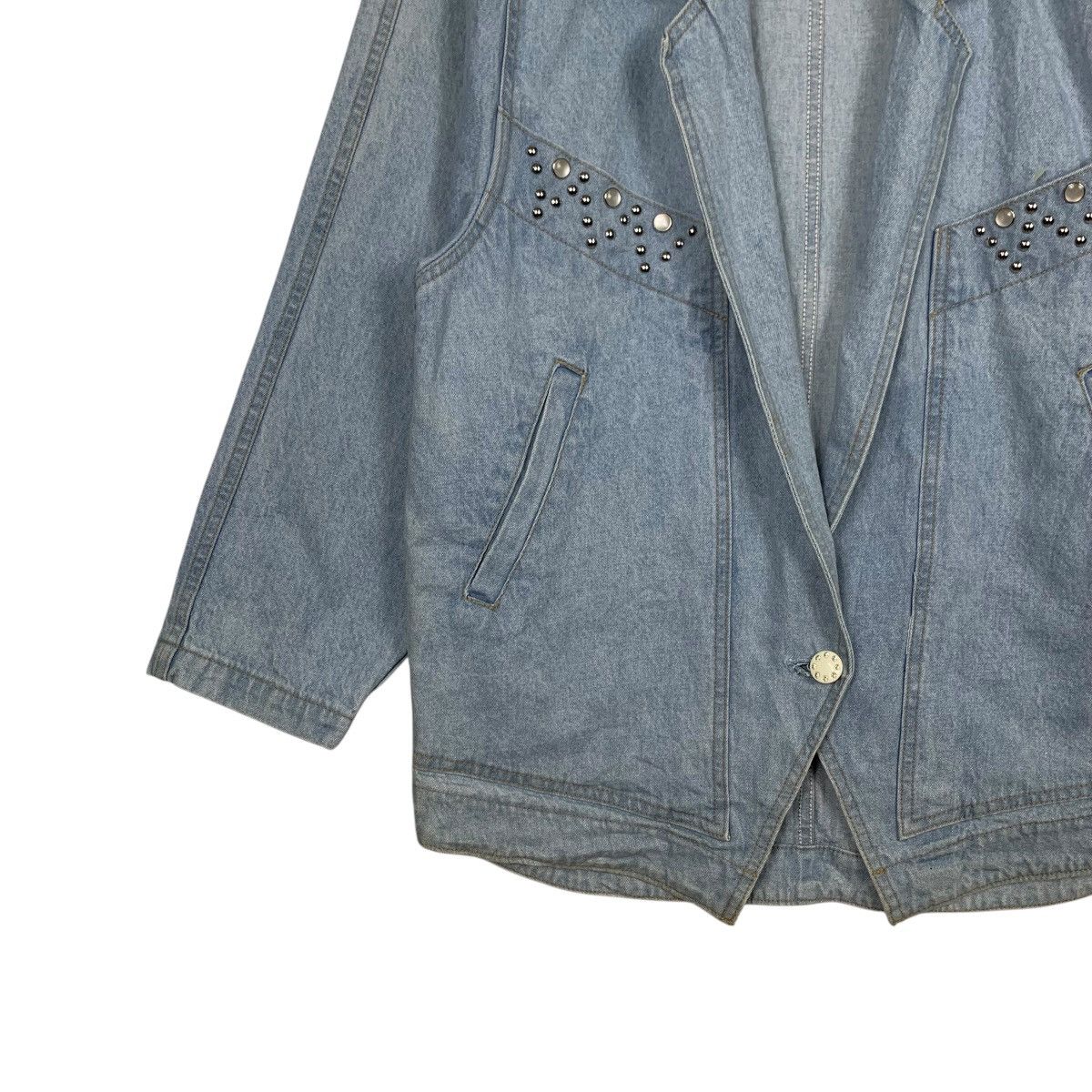 Vintage Vintage 90’s CETRA Blue Wash Jeans Jacket #2647-C118 Size L / US 10 / IT 46 - 3 Thumbnail