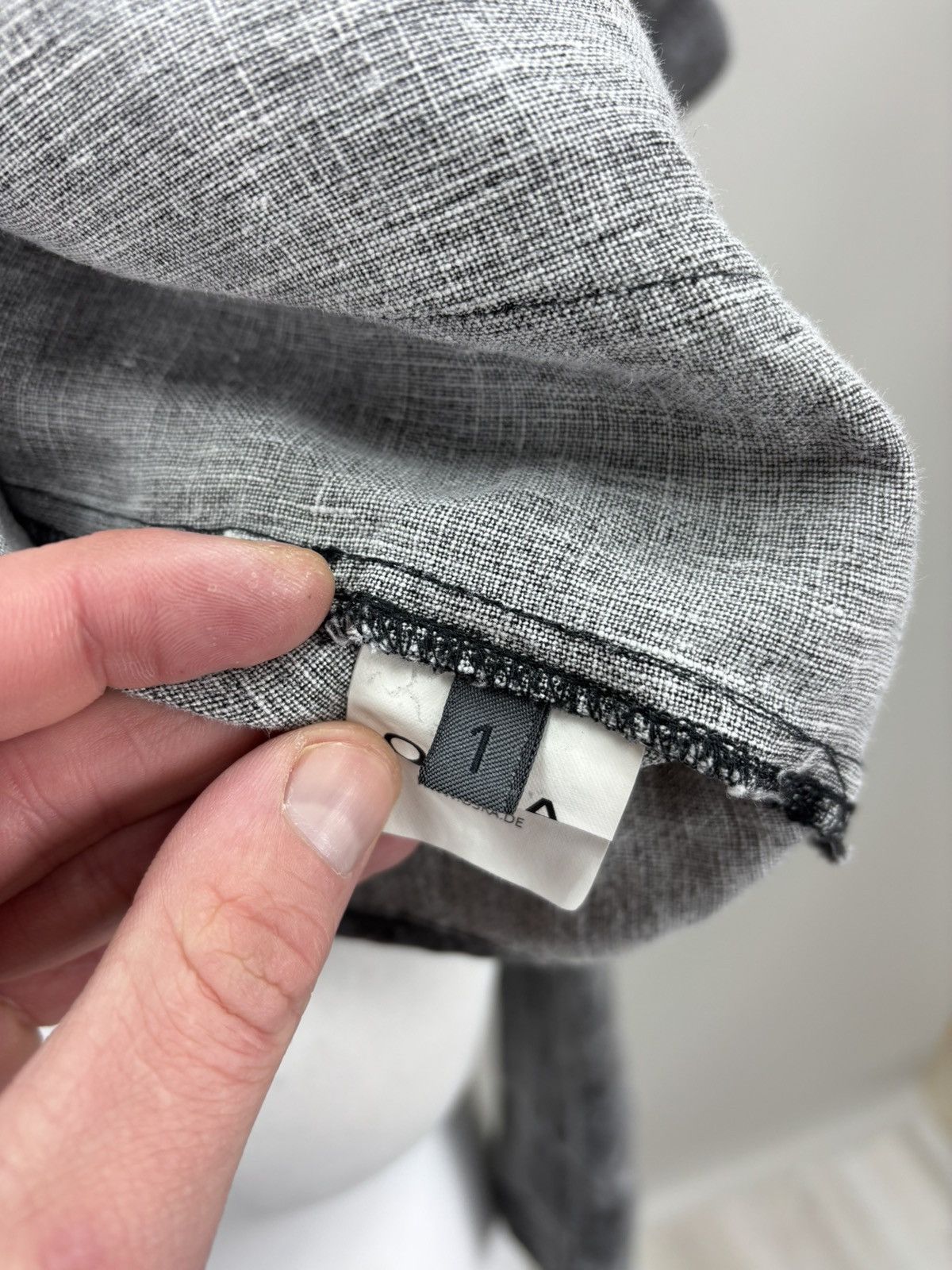 OSKA Womens linen jacket OSKA Size 1 Color Gray Size S / US 4 / IT 40 - 10 Thumbnail
