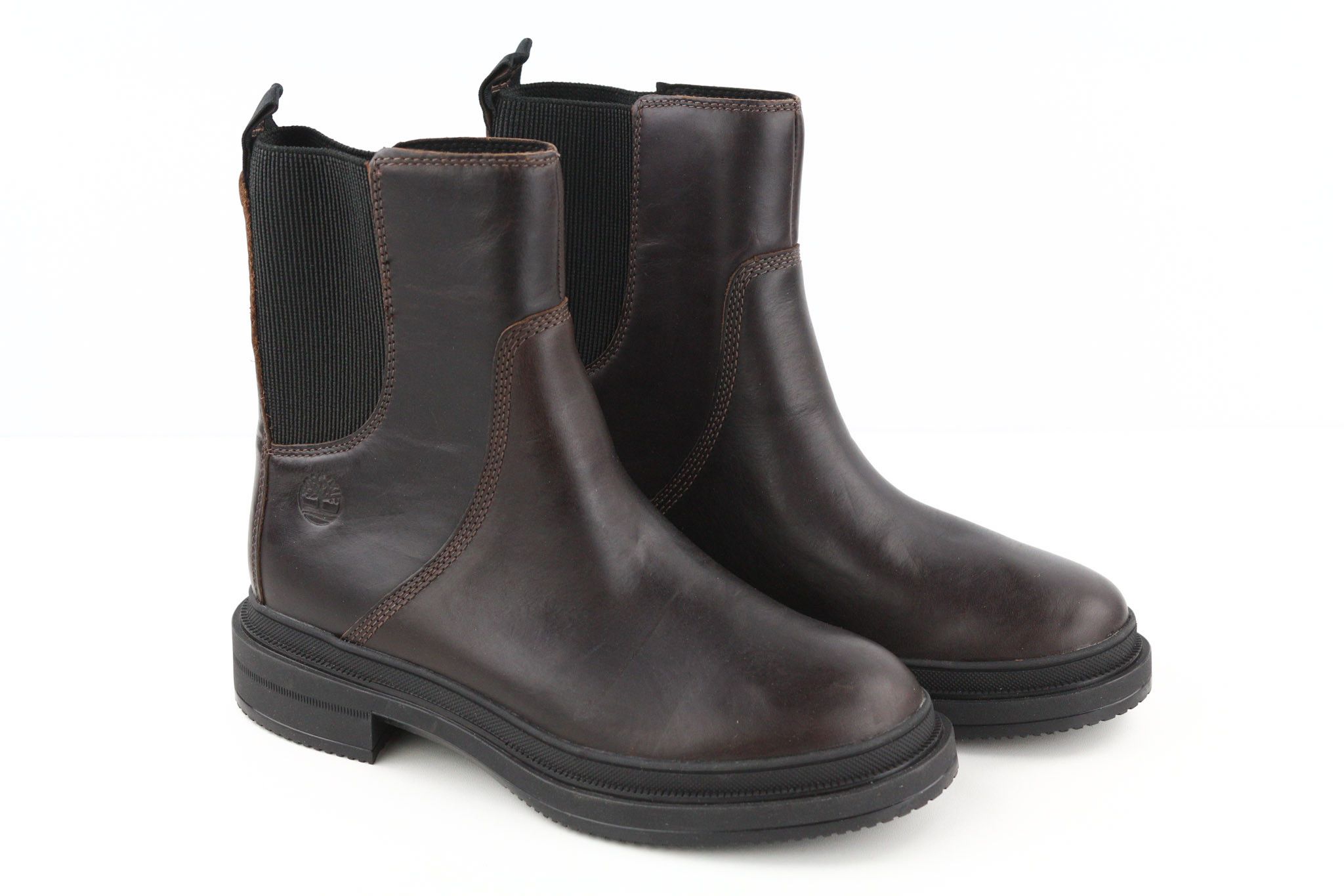 Timberland A2589 UK4 Dark Leather ReBOTL Pull Tab Boots Shoes 79948 Size US 6.5 / IT 36.5 - 1 Thumbnail