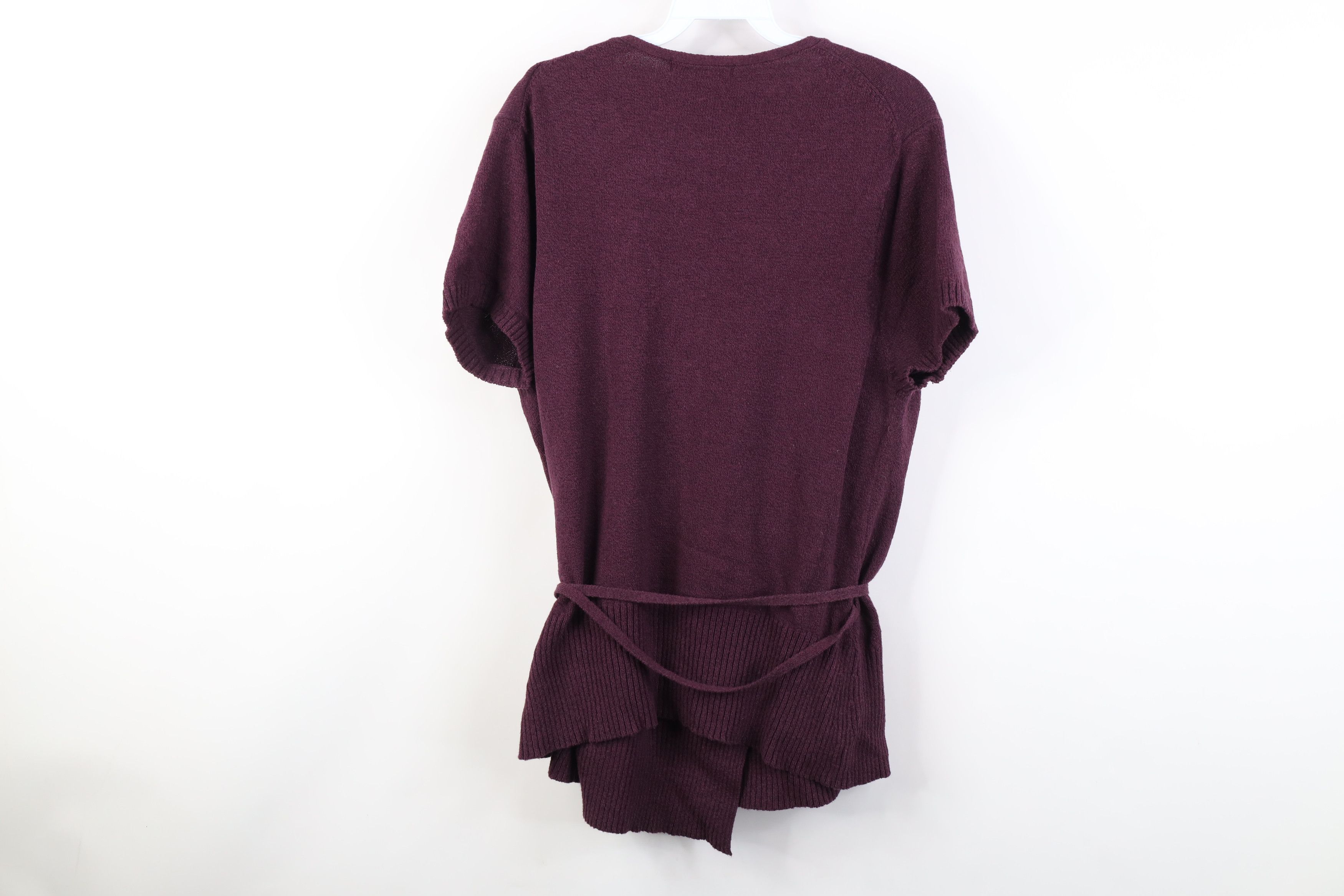 Gap Vintage Y2K Gap Knit Babydoll Tie Wrap Sweater Purple Size XL / US 12-14 / IT 48-50 - 11 Thumbnail
