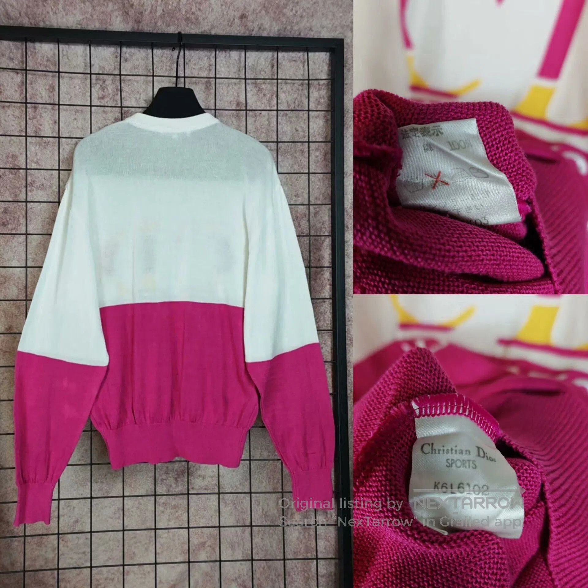 Dior Dior Embroidered Logo Knit Sweater. Size US S / EU 44-46 / 1 - 3 Thumbnail