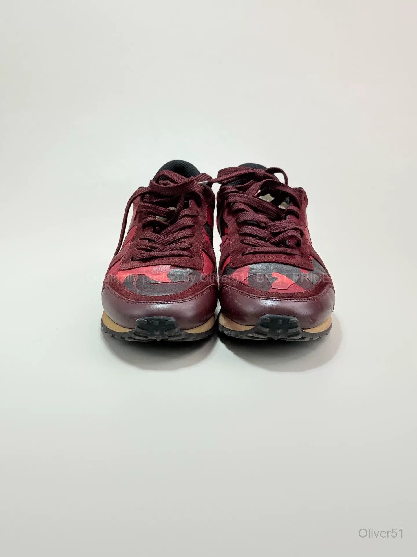 Valentino Valentino Camouflage Studded Sneakers Luxury BFAJBCD357 Size US 7 / EU 40 - 3 Thumbnail