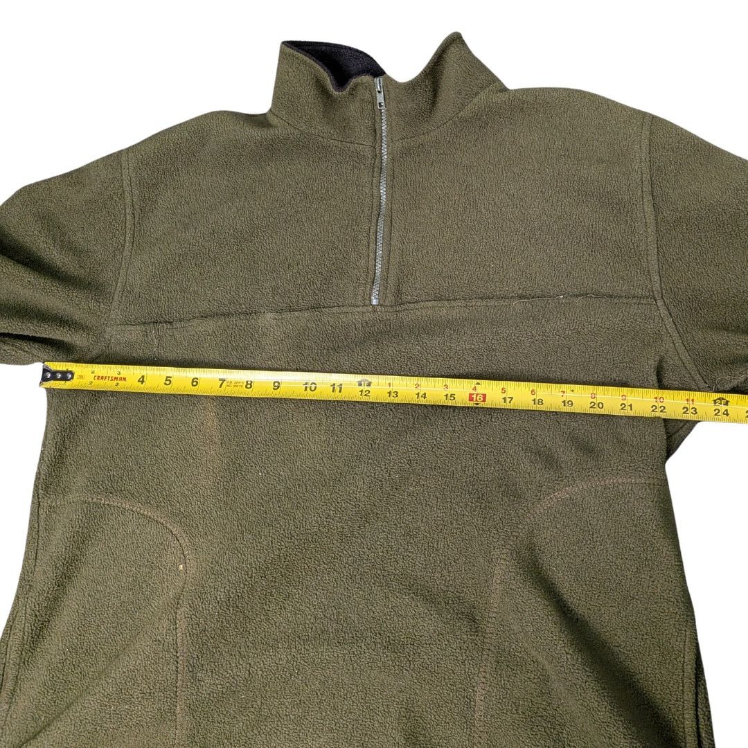 Vintage Vintage Olive Green Quarter Zip Fleece | Everyday Basics Size US M / EU 48-50 / 2 - 4 Thumbnail