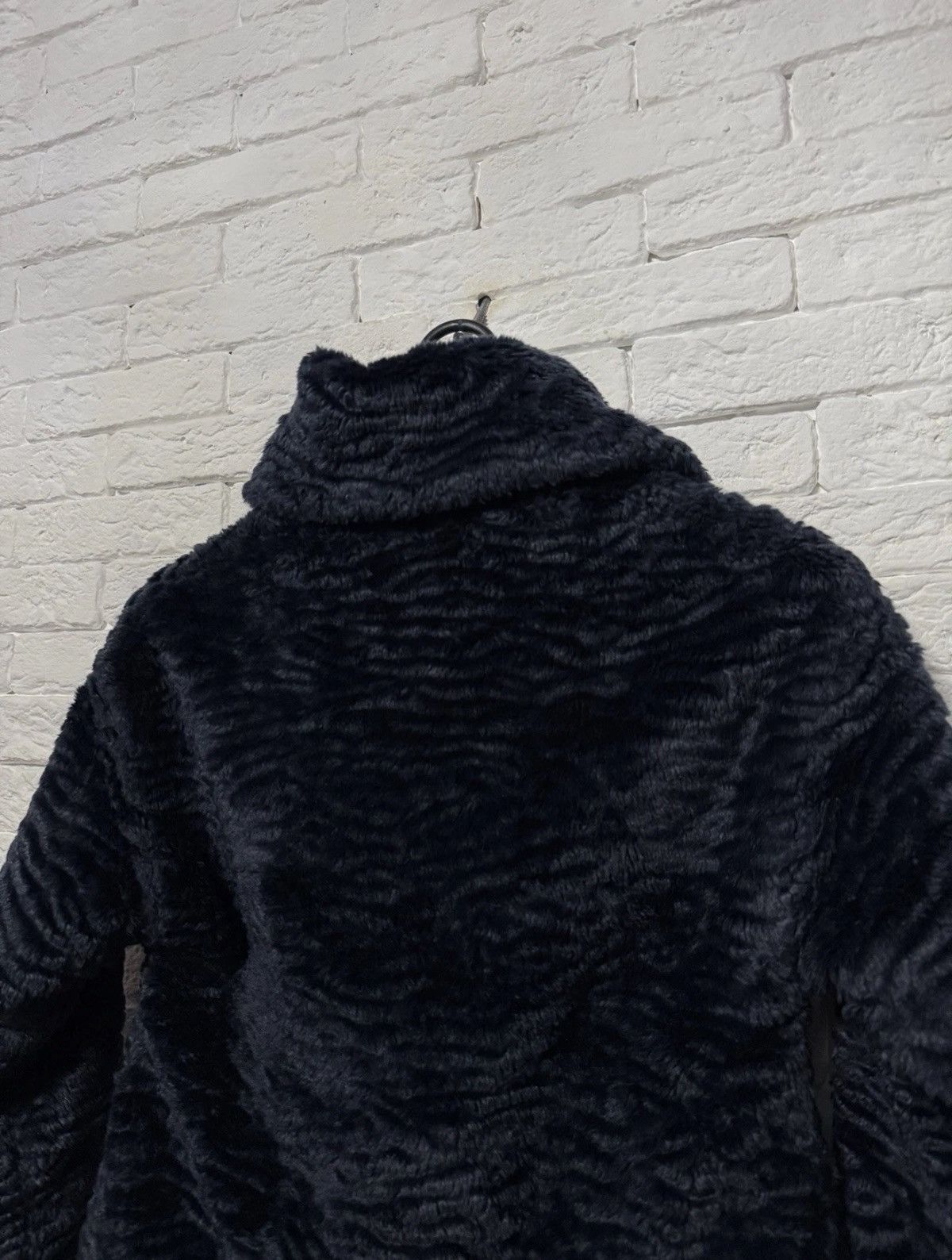 Diesel Diesel Dark Navy Textured Short Fur Coat Astrakhan Style Y2K Size S / US 4 / IT 40 - 13 Thumbnail