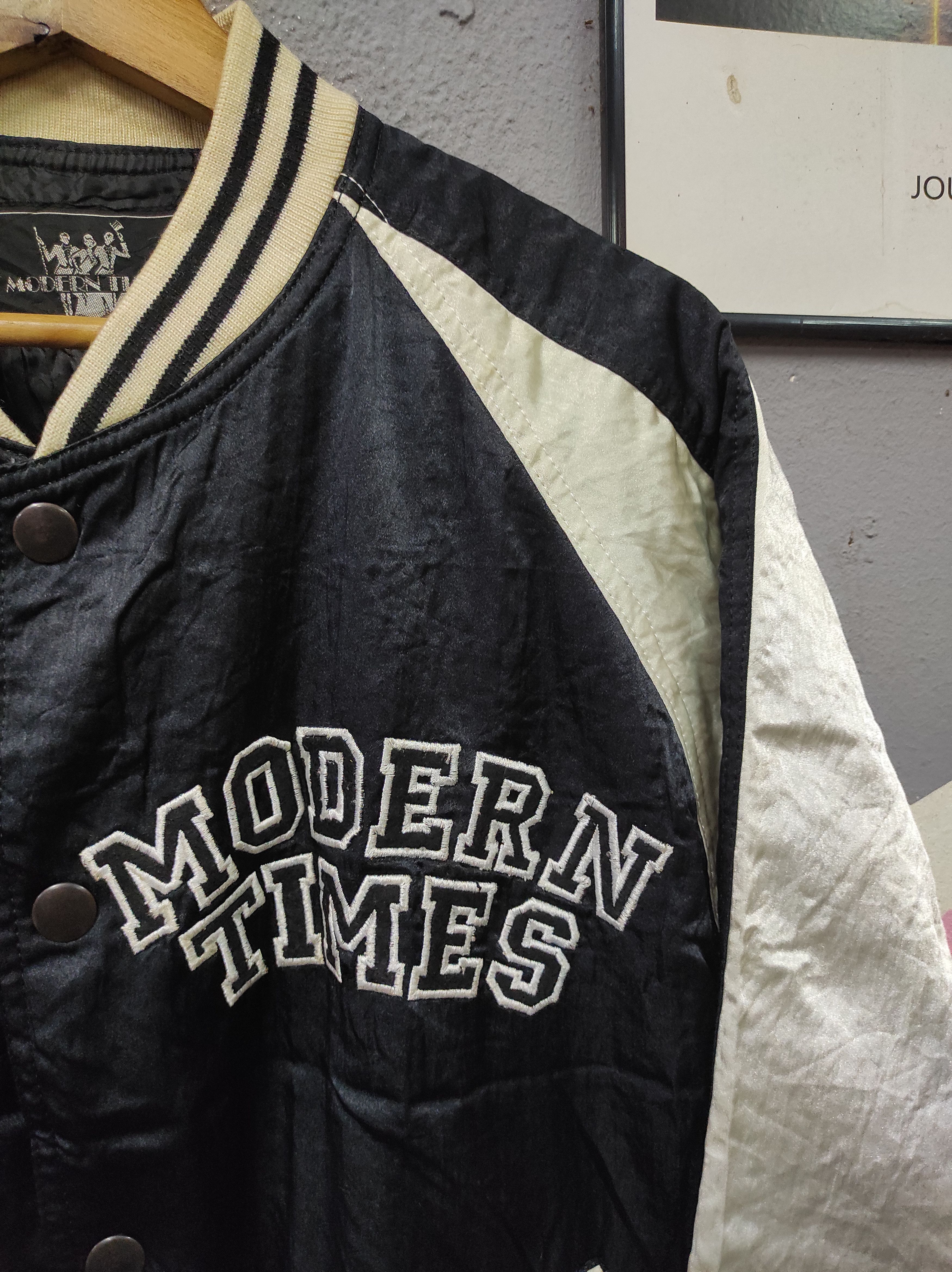 Japanese Brand × Vintage MODERN TIMES 1950 EMBROIDERY LOGO SUKAJAN JACKET DISTRESSED Size US M / EU 48-50 / 2 - 5 Thumbnail