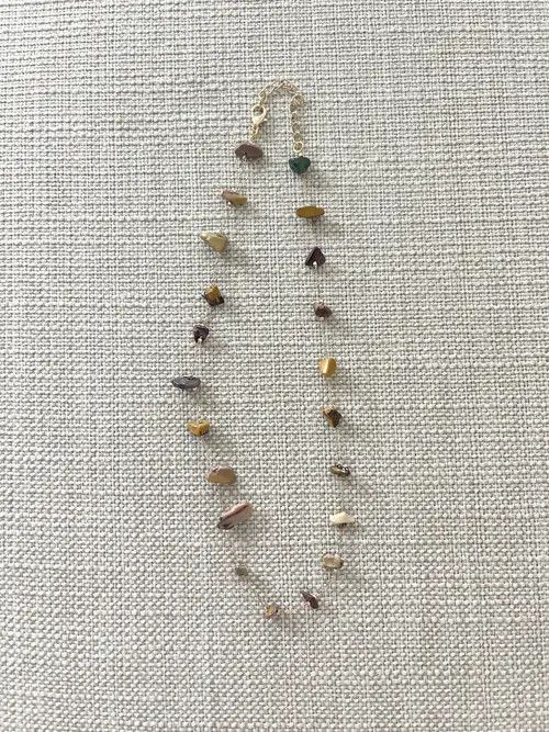 Vintage STEAL! 2000s Japan Embroidered Stones Necklace Size ONE SIZE - 3 Thumbnail