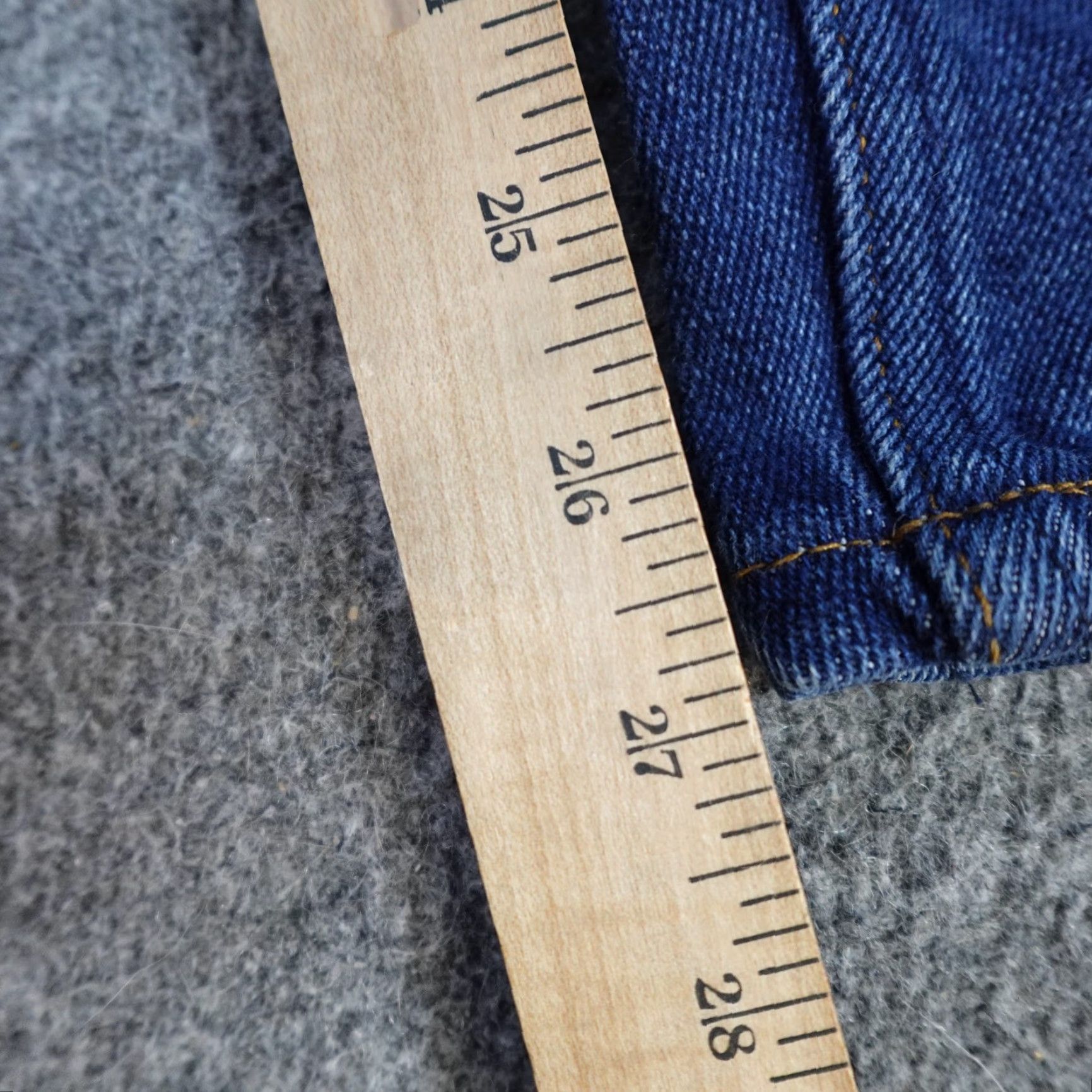 Levi's VINTAGE Levi's 515 Jeans 33 x 27 Blue USA Made Denim Solid Belt Loops Mens Jeans 515 Straight (Inseam 27) 33" Waist Blue Vintage USA Made Size US 33 - 3 Thumbnail