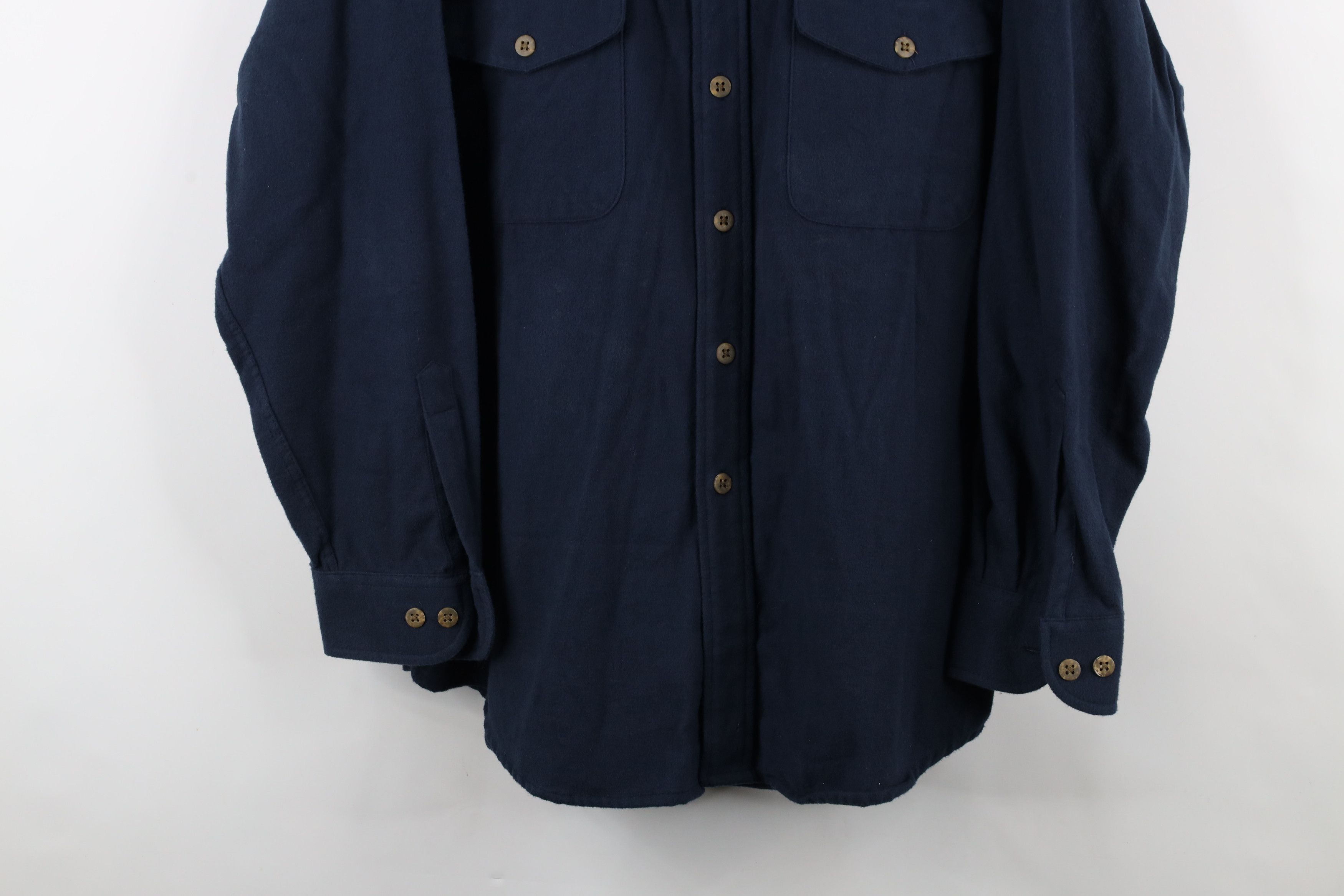 Vintage Vintage 90s Streetwear Chamois Cloth Collared Button Shirt Size US L / EU 52-54 / 3 - 3 Thumbnail