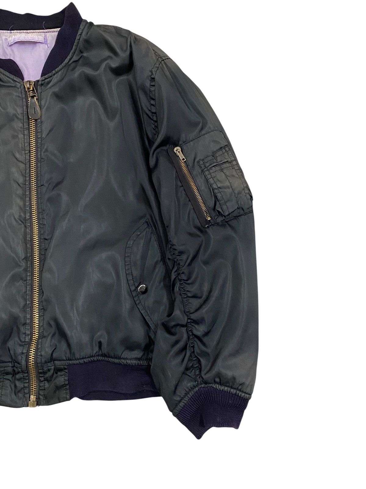 Vintage Vtg Bomber Jacket Radio Days Talon Zip Size US L / EU 52-54 / 3 - 10 Thumbnail