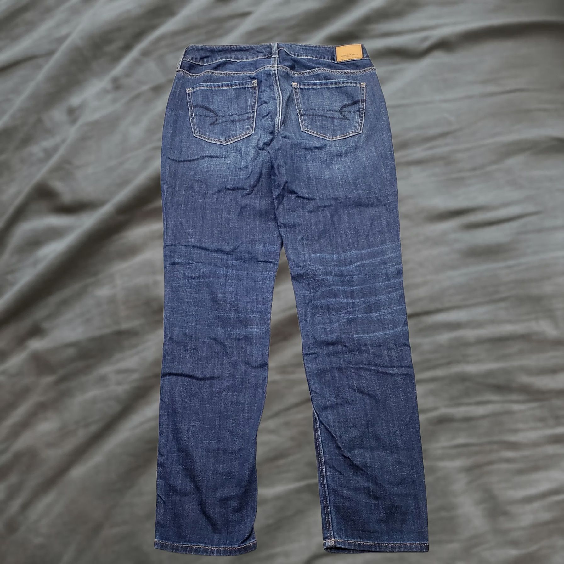 American Eagle Outfitters American Eagle Outfitters Womens 4 Jeans Blue Denim Distressed Button Fly Tomgirl Skinny AEO 4R Size 27" / US 4 / IT 40 - 1 Thumbnail
