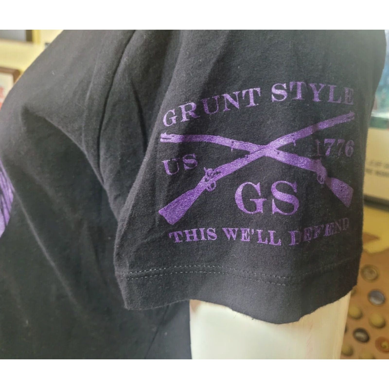 Vintage VINTAGE Grunt Style USA Nightmare Before Christmas Parody Rocket Launcher T Shirt 3XL Women Black 90s Anime Patriotic"} Size XXL / US 16-18 / IT 52-54 - 3 Thumbnail