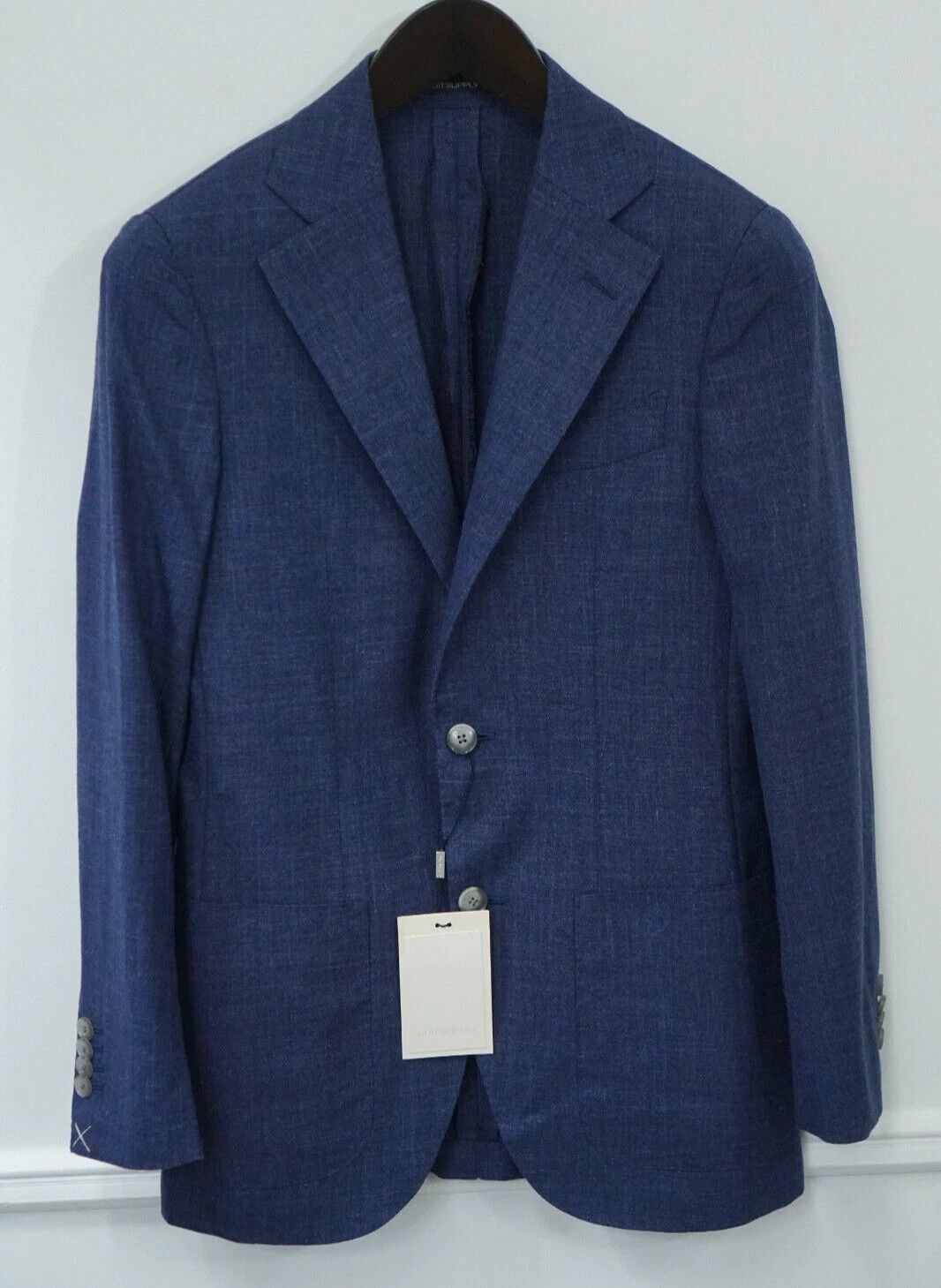 Suitsupply Men Suitsupply Blazer La Spalla Wool Silk Linen Blue US30 Size 34S - 1 Thumbnail
