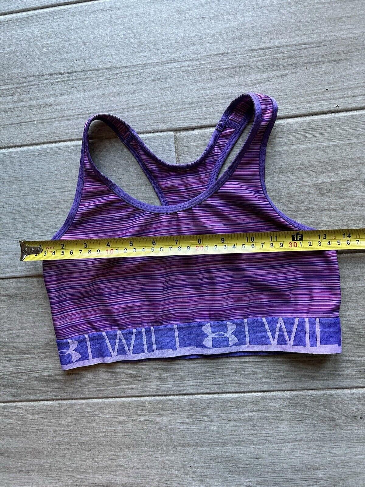 Under Armour Under Armour I Will Purple Racerback Gym Sports Bra, S Size ONE SIZE - 3 Thumbnail