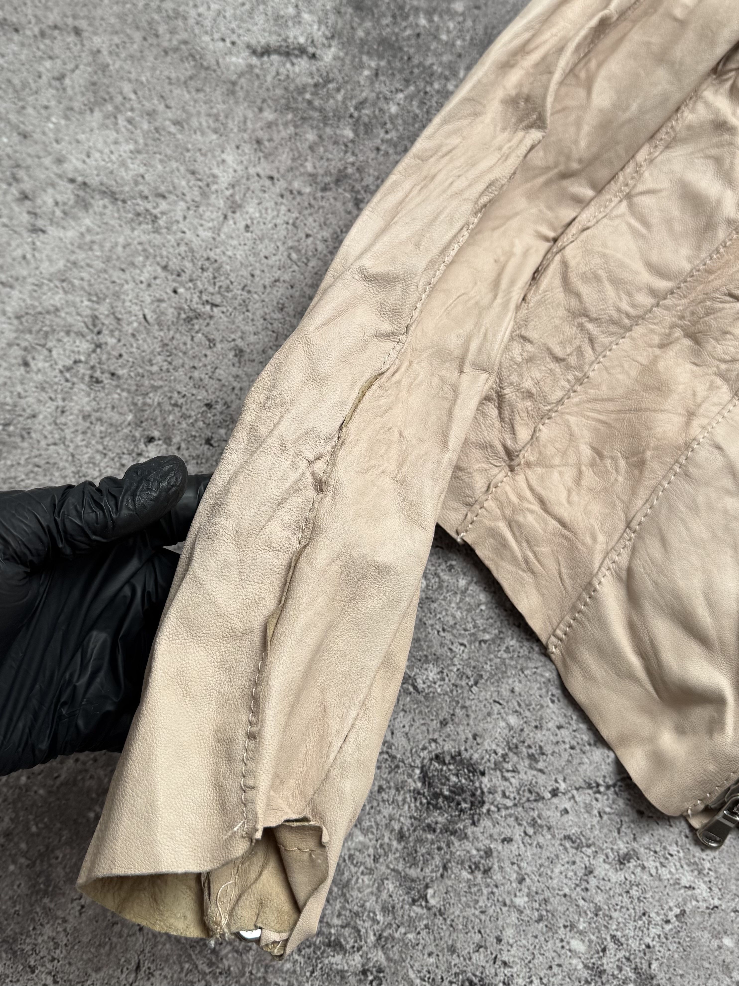 Japanese Brand Vintage Cropped Leather Jacket C666(V582) Size XS / US 0-2 / IT 36-38 - 4 Thumbnail