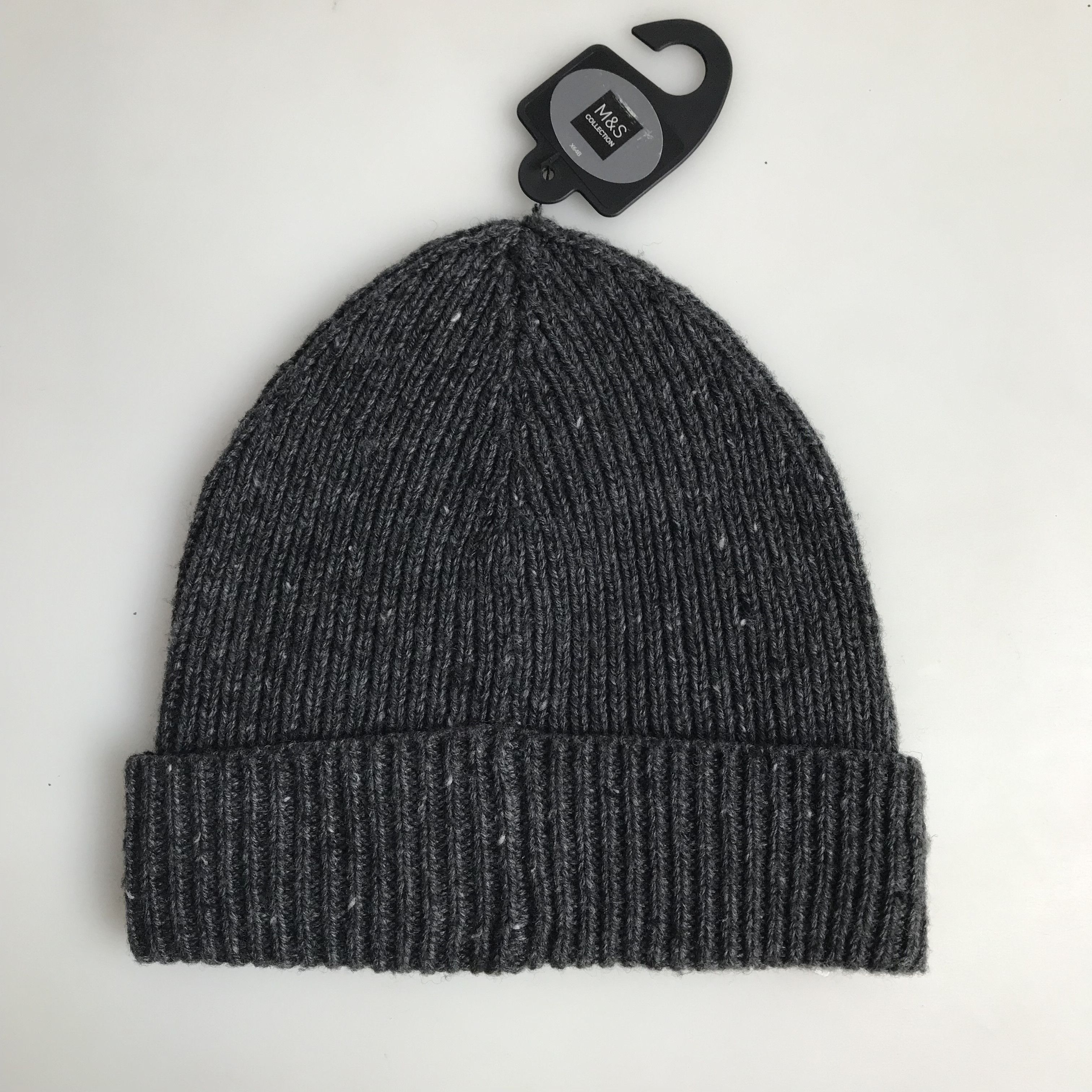 Marks and spencer Uk Grey Charchoal knitted Beanie