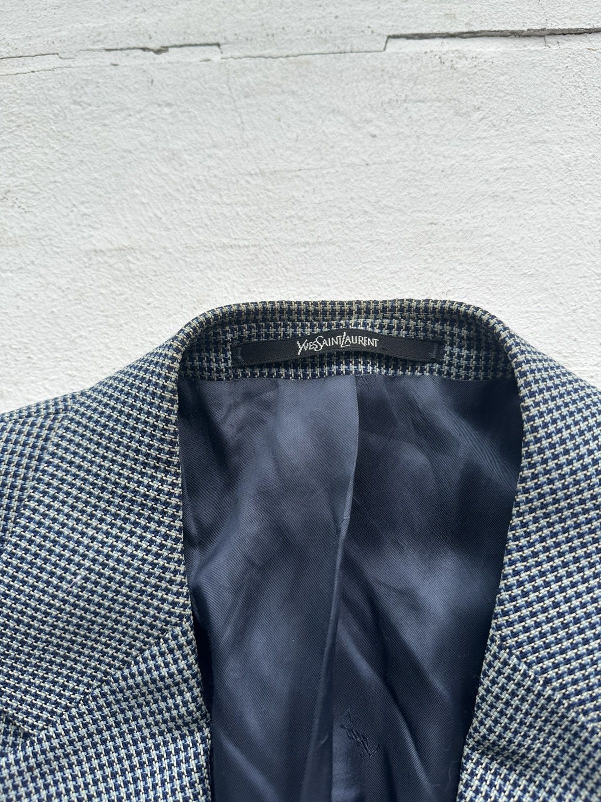 Yves Saint Laurent 🚨VNTG YVES SAINT LAURENT YSL WOOL BLAZER MONOGRAM CHECK Size US M / EU 48-50 / 2 - 7 Thumbnail