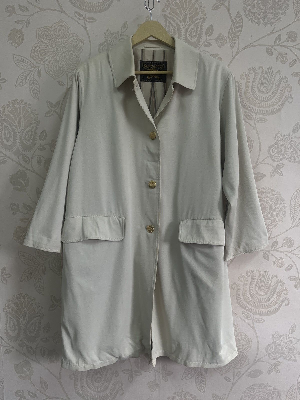Vintage 1980s Burberrys Parka Long Jacket