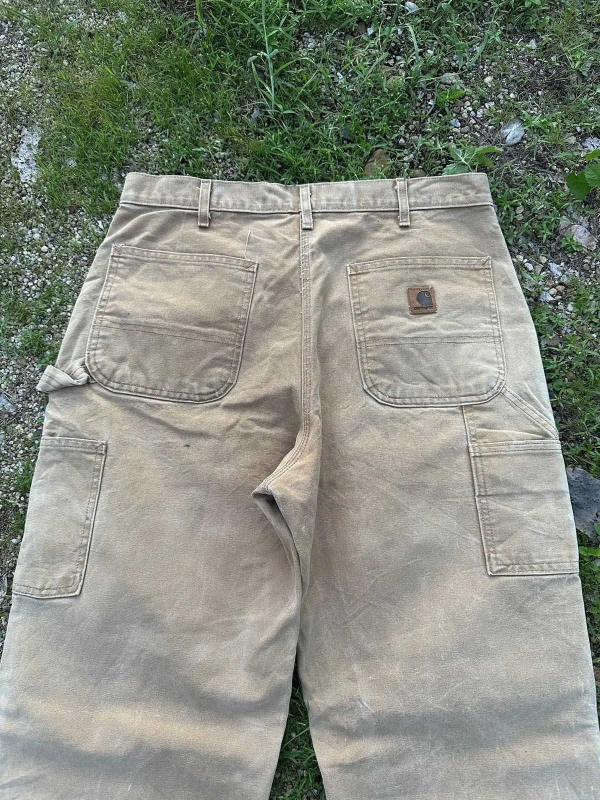 Carhartt FADED BROWN VINTAGE CARHARTT WORK WEAR MADE IN USA PANTS Size US 33 - 11 Thumbnail