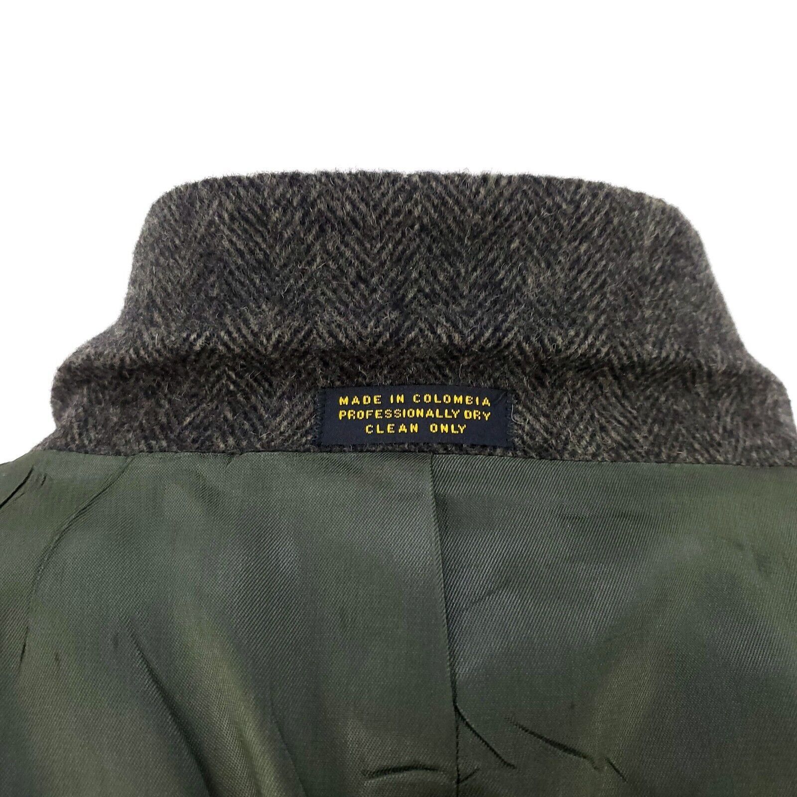 Robert Stock Robert Stock Soft Tweed Wool 2 Button Sport Coat 42R Green H Size 42R - 10 Thumbnail