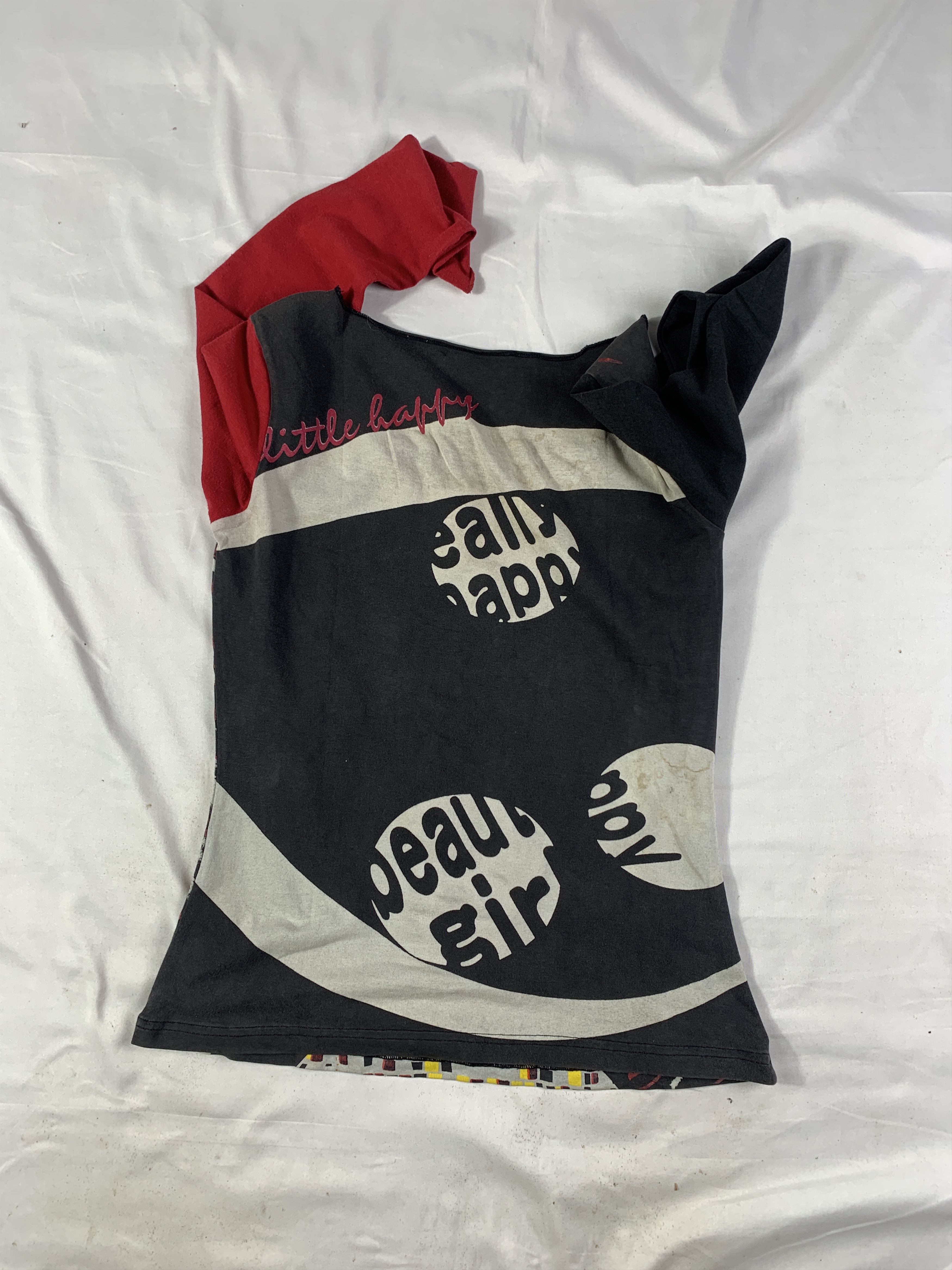 Japanese Brand 2000s Disco Girl Graphic Top (M) Size M / US 6-8 / IT 42-44 - 7 Thumbnail