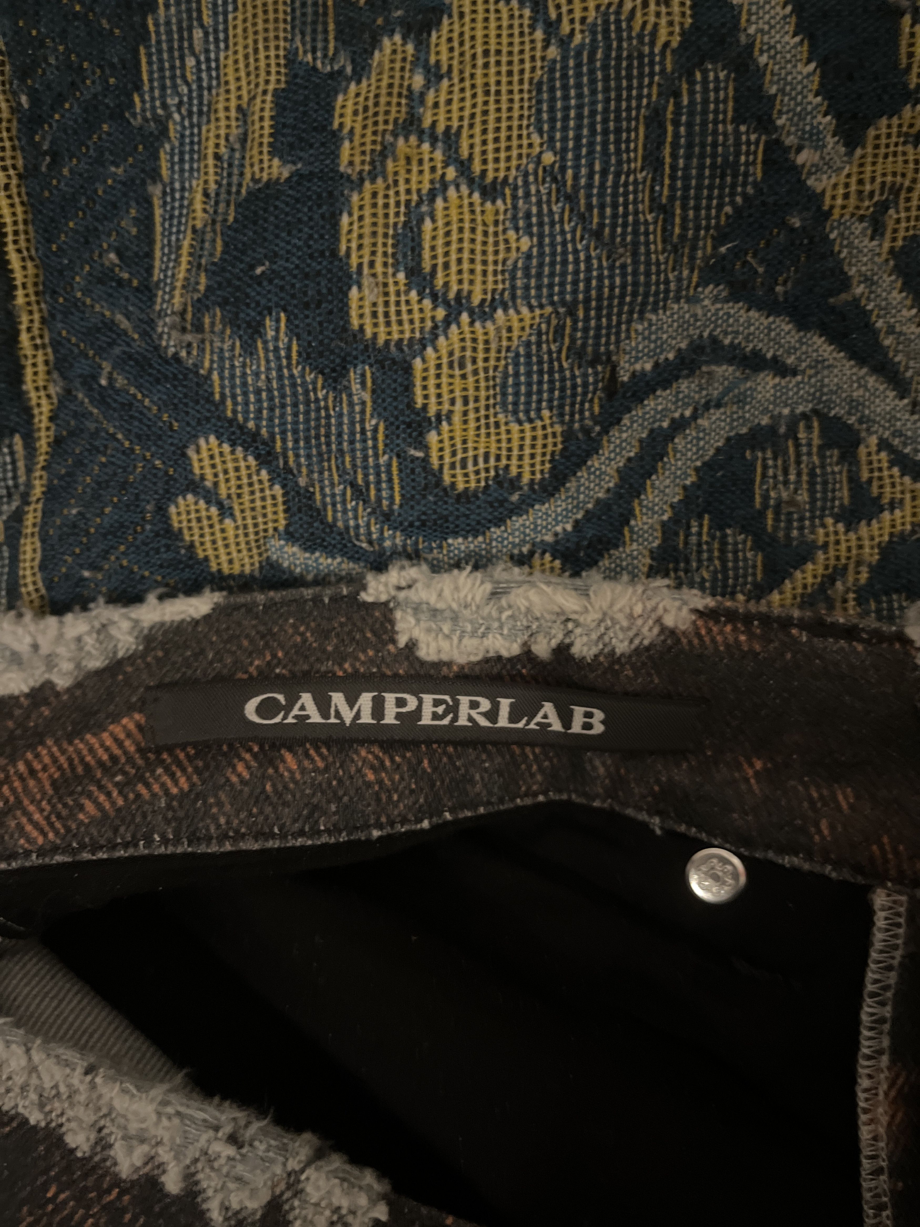CamperLab CamperLab Distorted Print Denim Jeans Orange Trompe L’Oeil Size US 30 / EU 46 - 4 Thumbnail