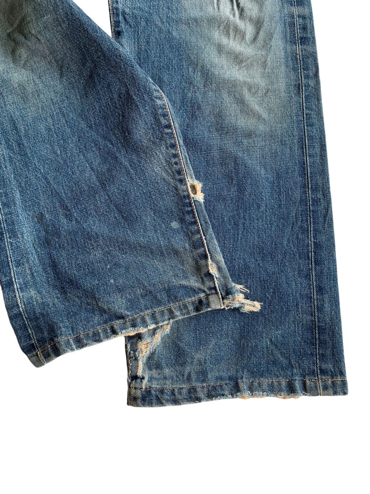 Japanese Brand × Kapital × Vintage Vintage Edwin 505X Redline Selvedge Distressed Denim☠️ Size US 31 - 15 Thumbnail