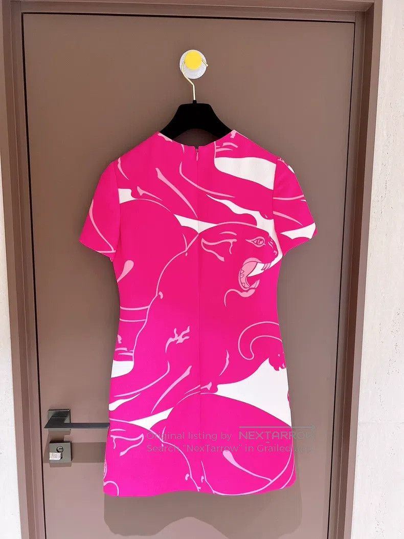 Valentino Valentino Pink and white color-blocked waist dress Size S / US 4 / IT 40 - 2 Thumbnail