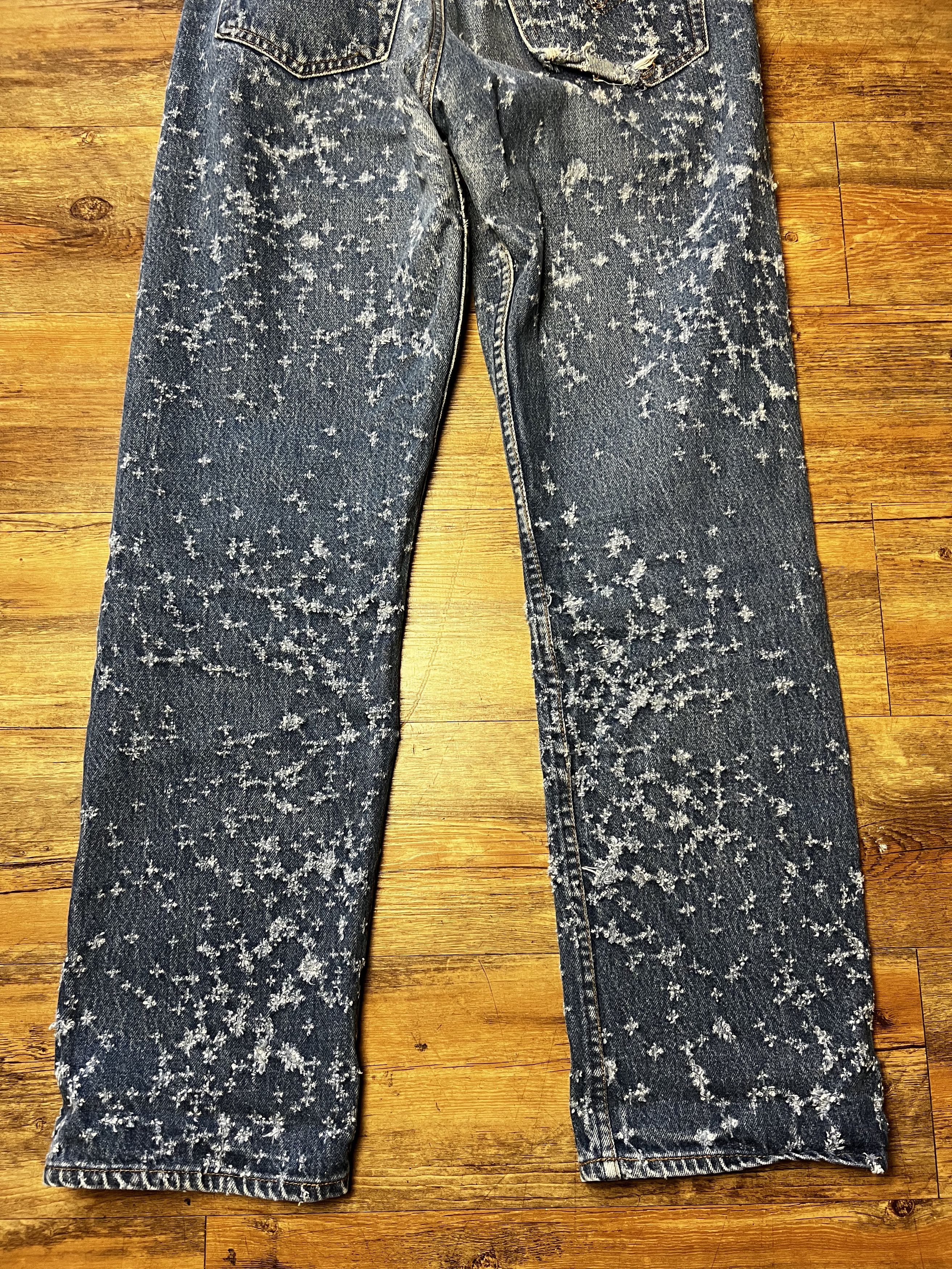 Levi's Vintage Clothing Vintage 501 Levi's Buckshot Denim Blue Jeans Size US 31 - 10 Thumbnail