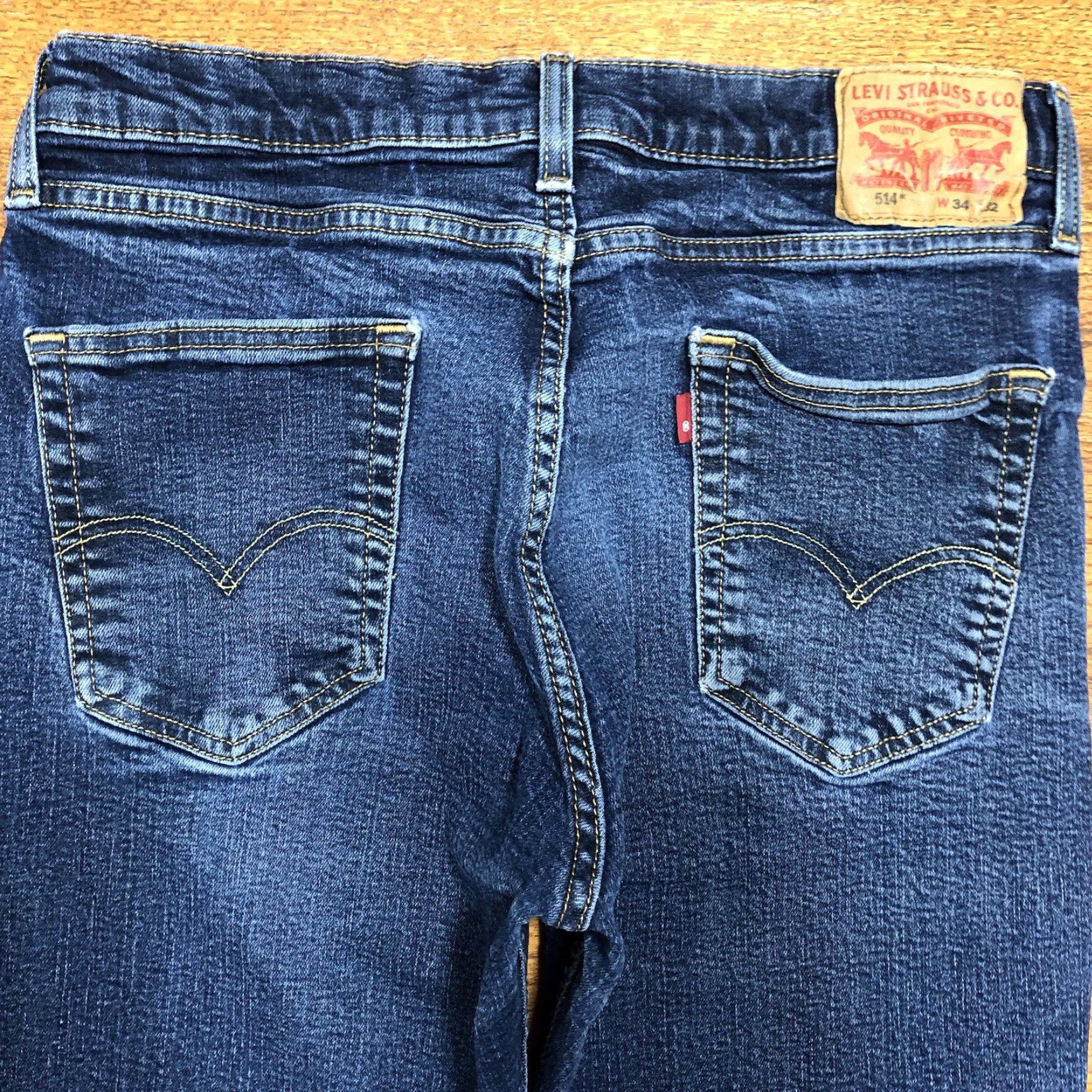 Levi's Levi's 514 Jeans Denim Blue 32x30 Regular Fit Mens Belt Loops 5-Pocket Western Cowboy USA Classic 80s 90s" Size US 32 / EU 48 - 3 Thumbnail