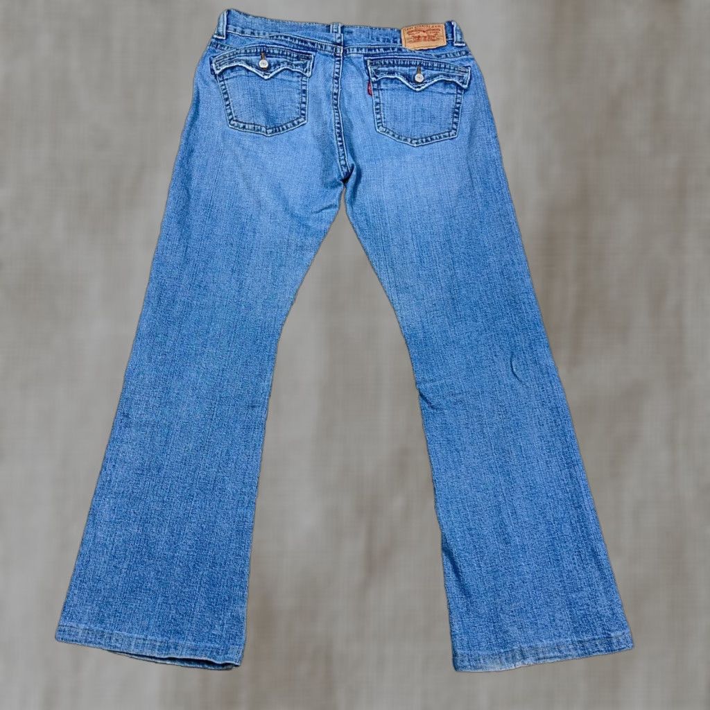 Levi's VINTAGE Levi's 542 Jeans Women 16 Low Rise Bootcut Flare 5-Pocket Denim Blue 2000s 90s Western Cowboy Classic Mens? Size 38" / US 16 / IT 52 - 1 Thumbnail