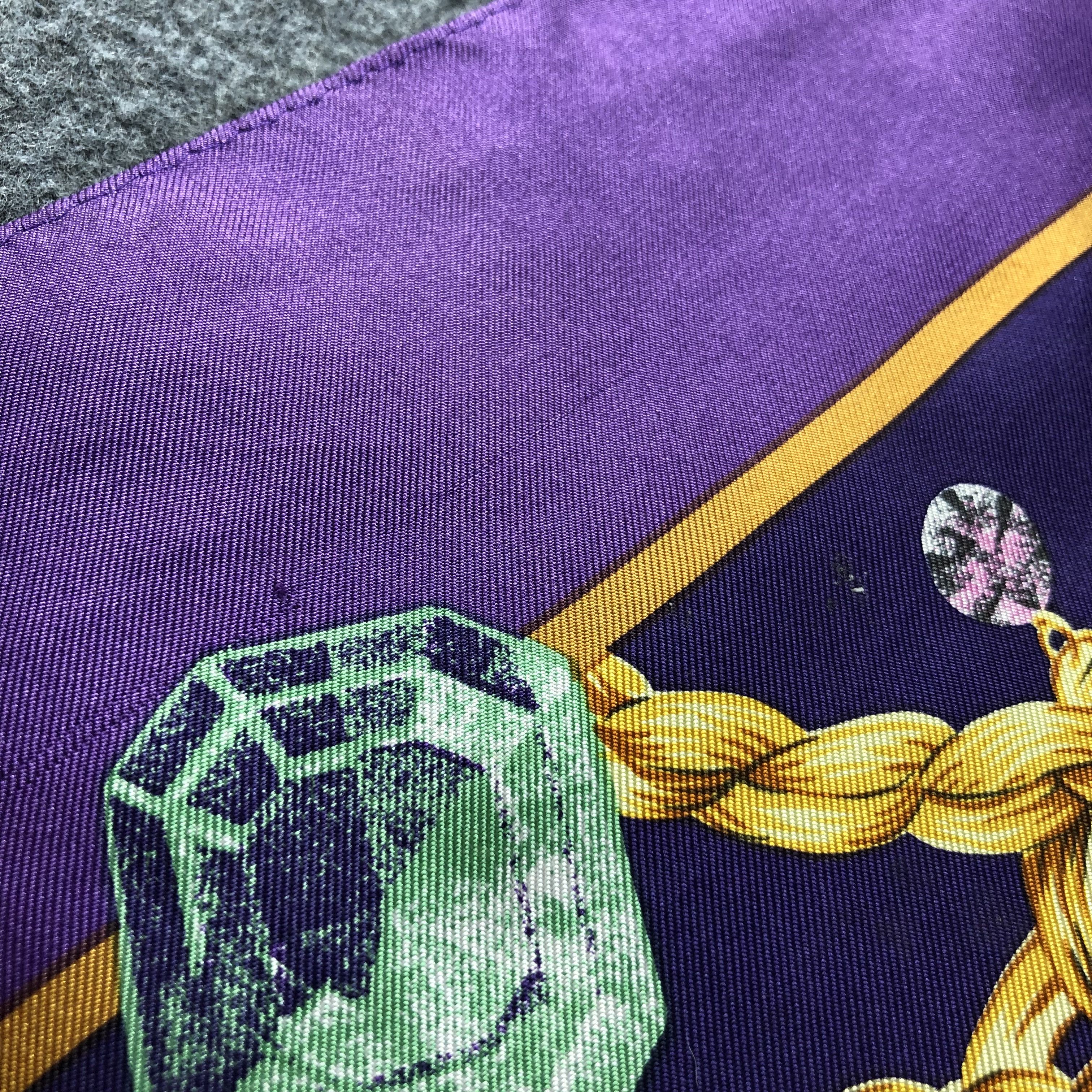 Vintage Vintage Luxury Jewelry Silk Scarf M694 Size ONE SIZE - 7 Thumbnail